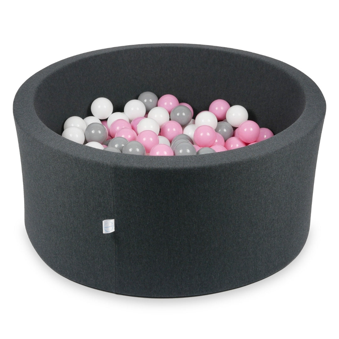 Ball pit with balls 90 × 40 cm graphite with 300 balls