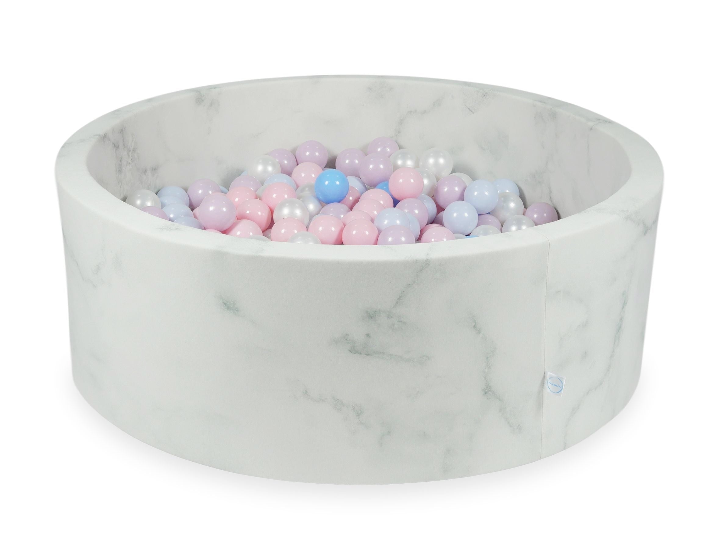 Ball pit with balls 110 × 40 cm velvet with 500 balls