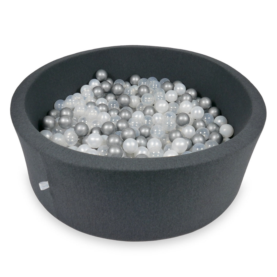 Ball pit with balls 110 × 40 cm graphite with 500 balls
