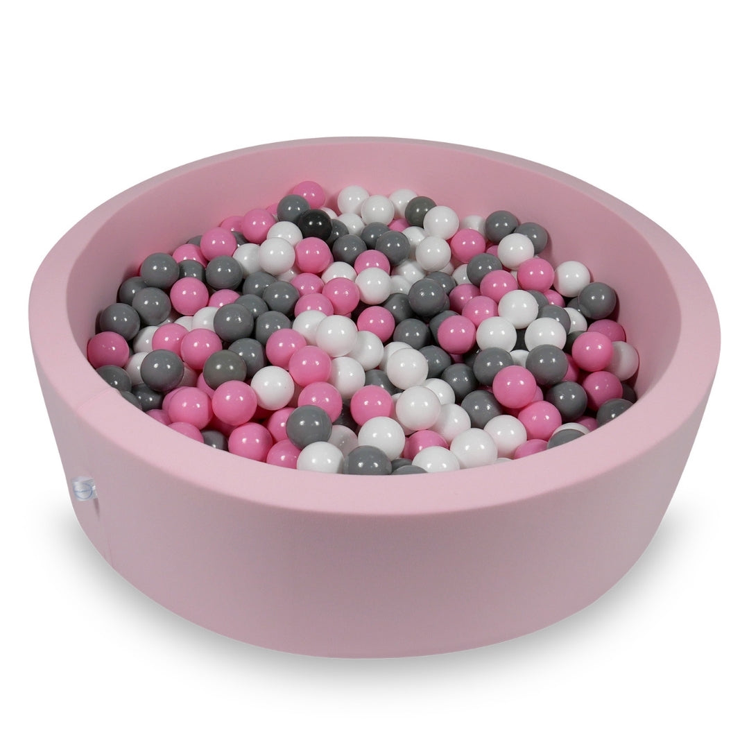 Ball pit with balls 110 × 30 cm powder pink with 400 balls