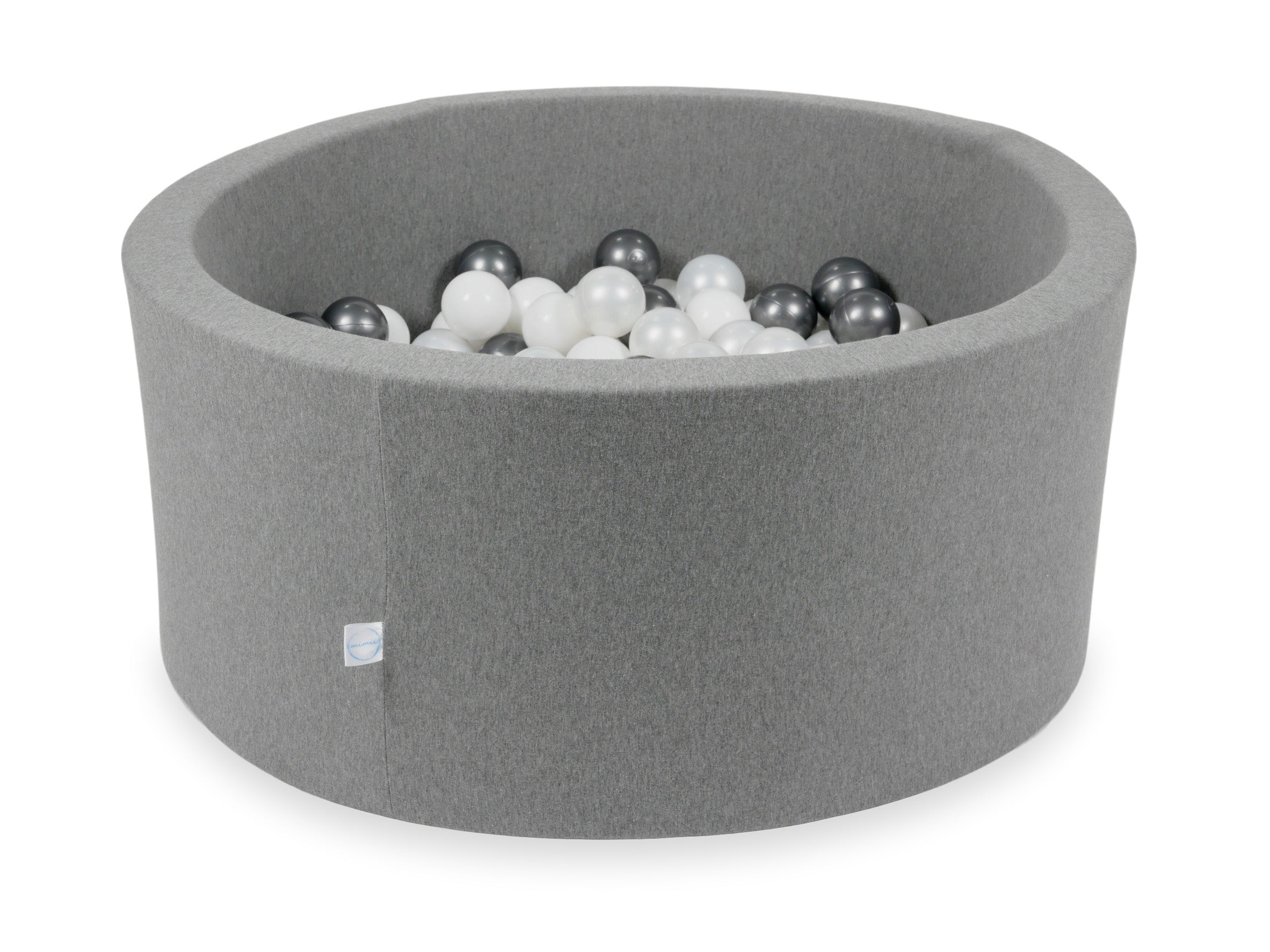 Ball pit with balls 90 × 40 cm grey with 300 balls