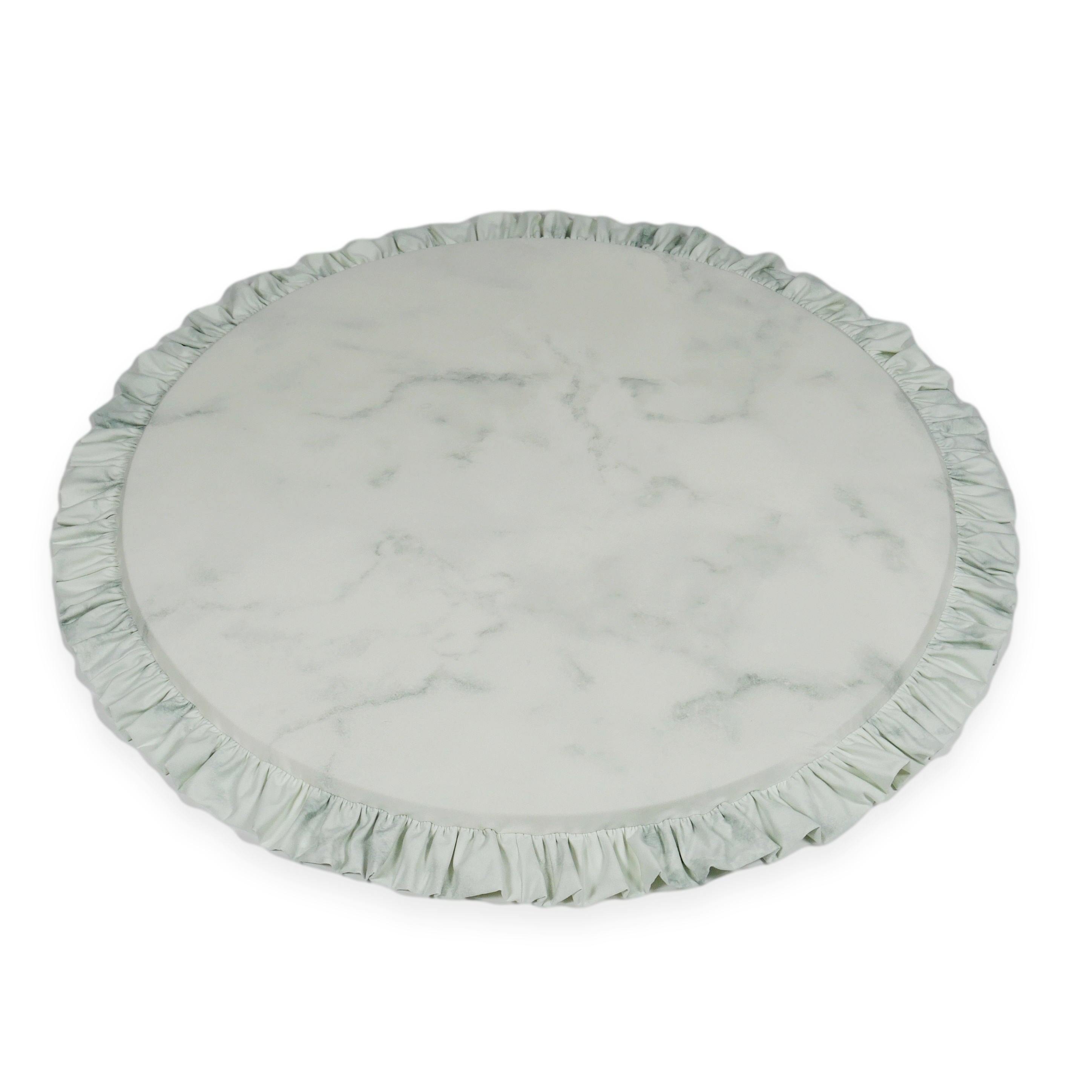 Round 100 cm baby play mat with ruffle