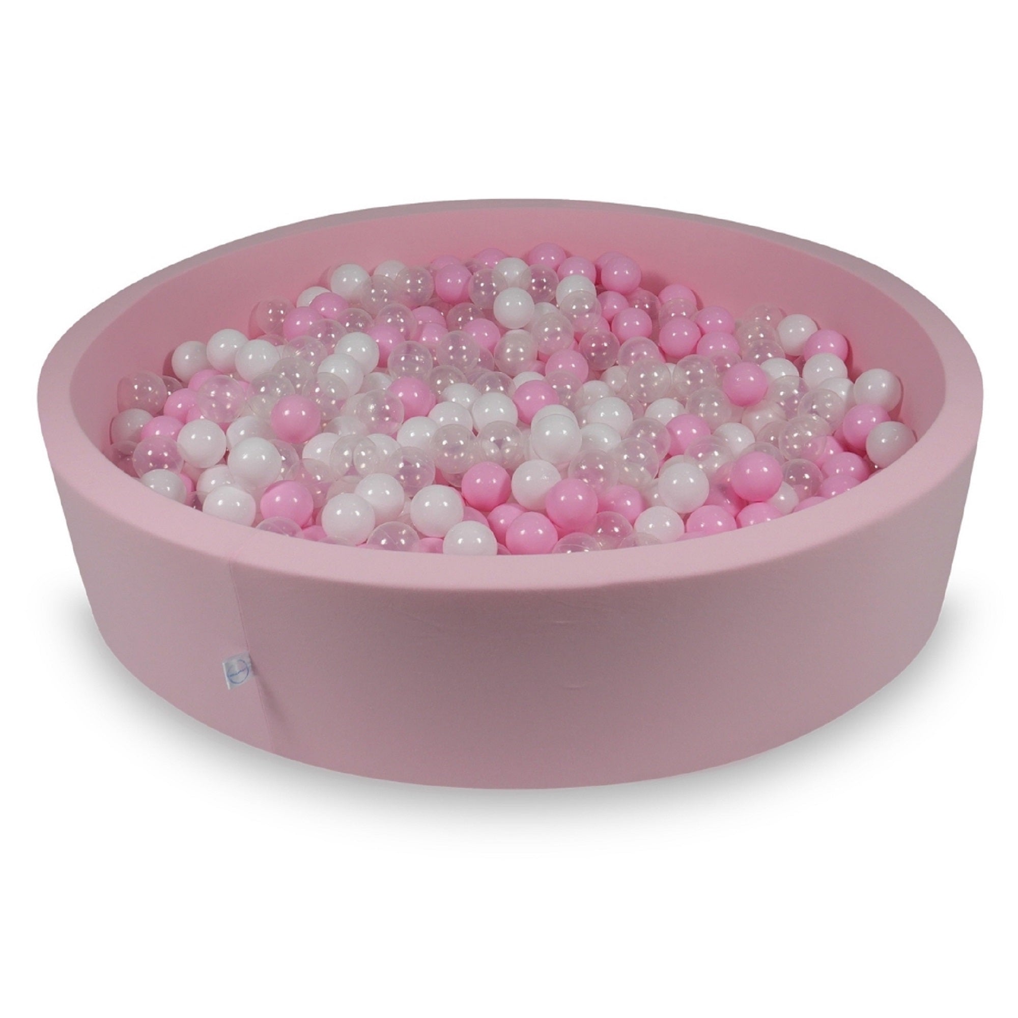 Ball pit with balls 130 × 30 cm powder pink with 600 balls