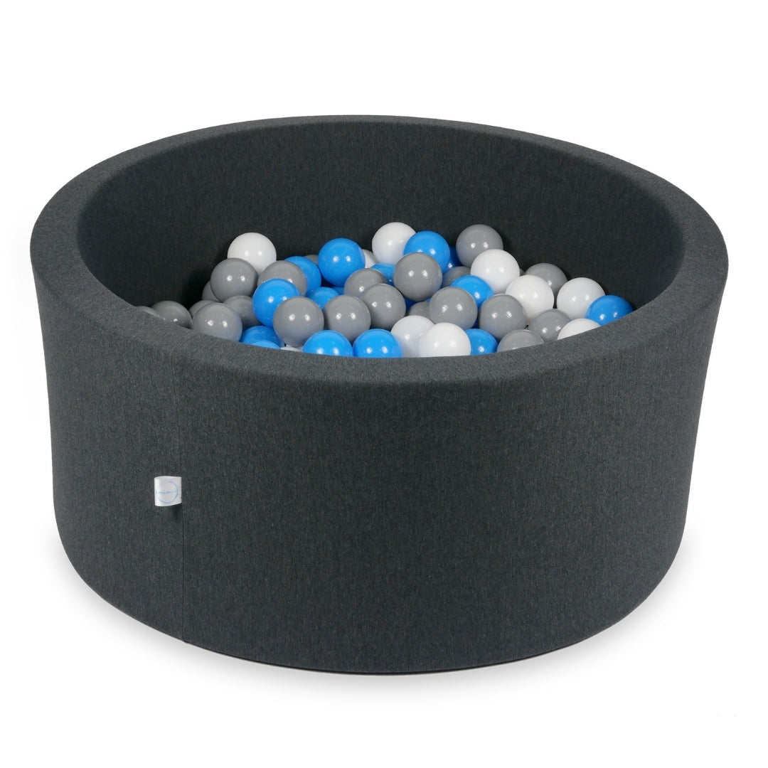 Ball pit with balls 90 × 40 cm graphite with 300 balls