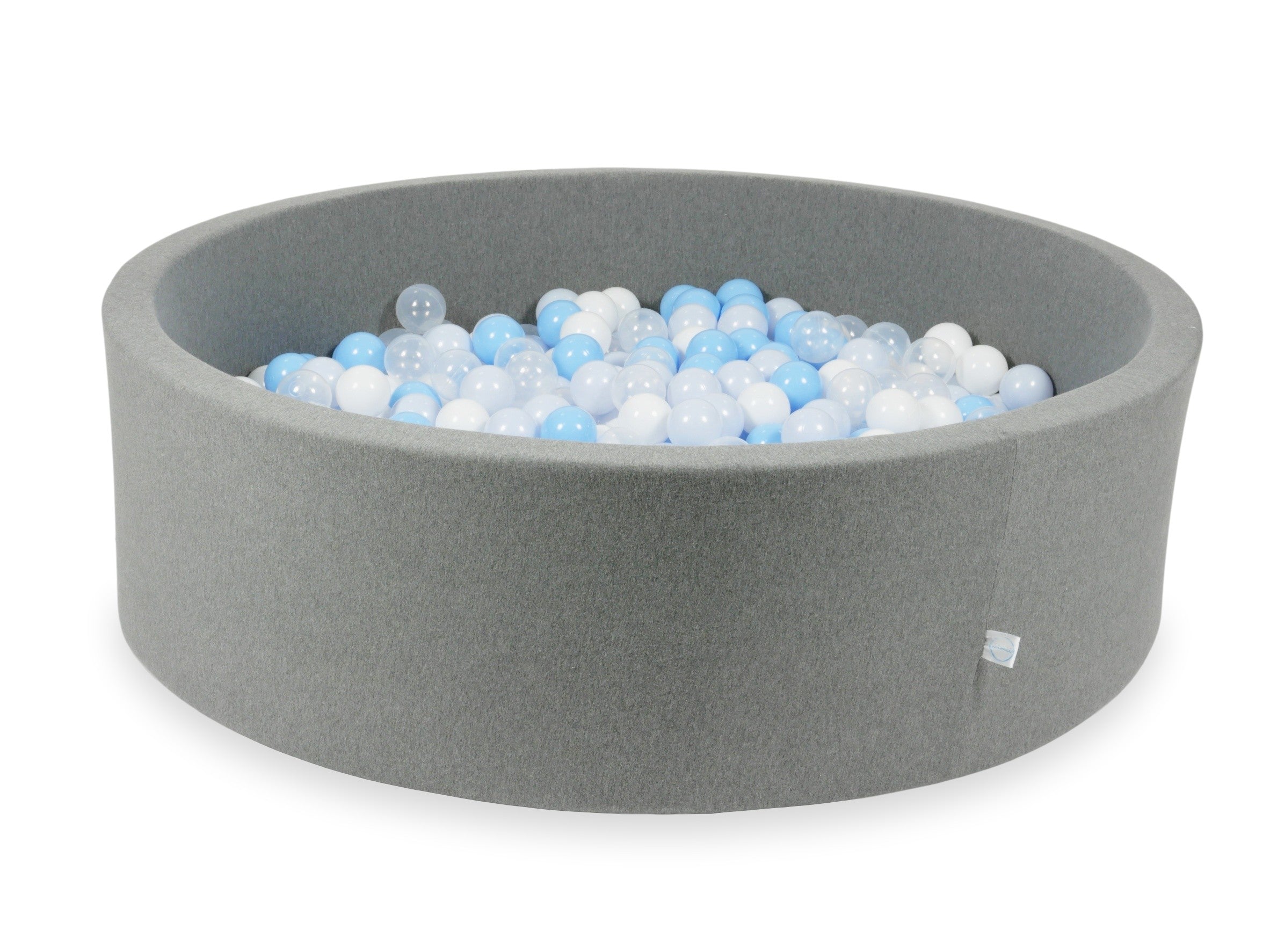 Ball pit with balls 130 × 40 cm grey with 700 balls