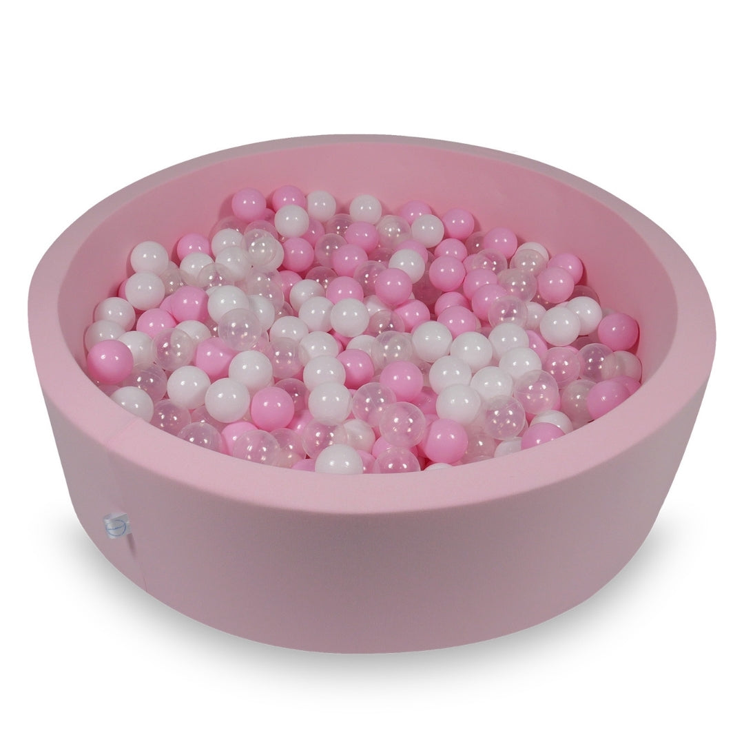 Ball pit with balls 110 × 30 cm powder pink with 400 balls