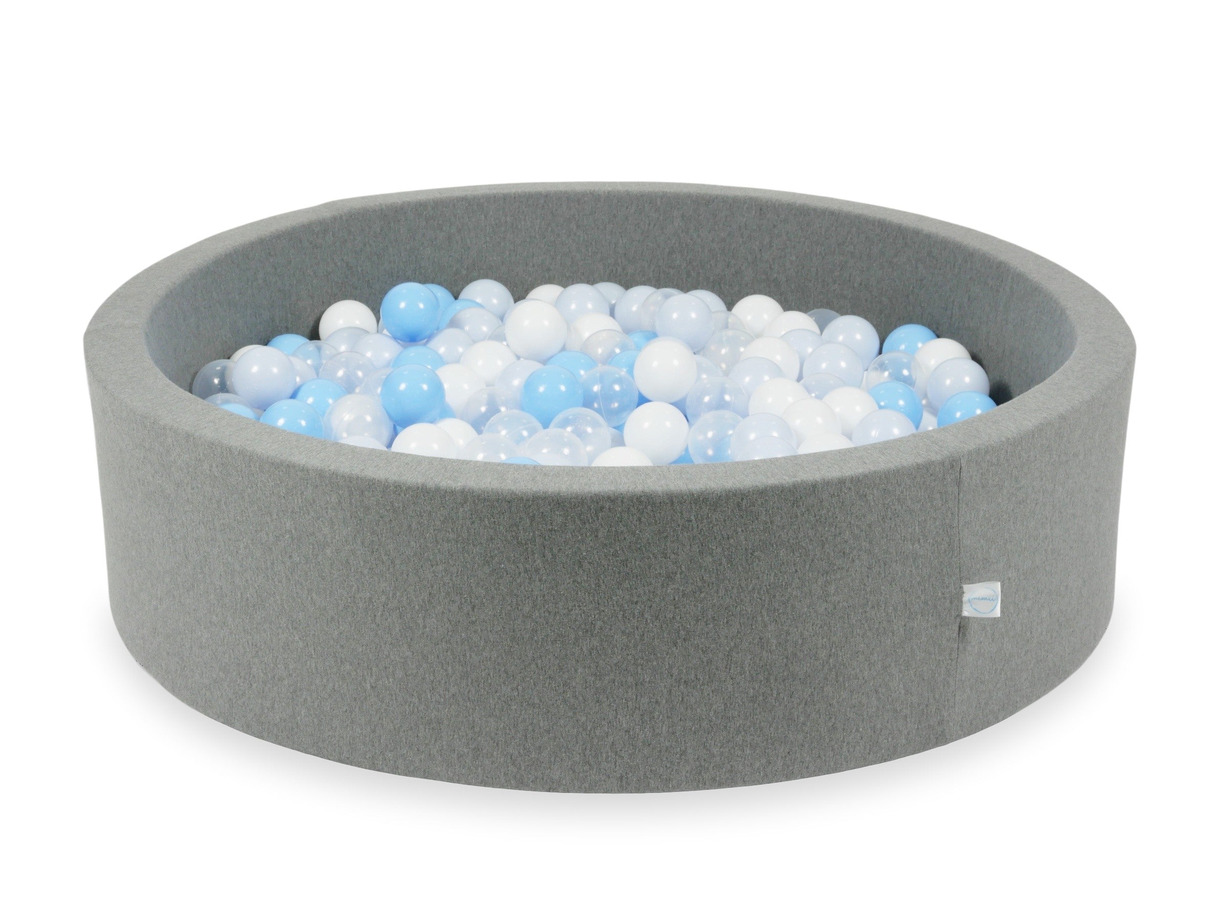 Ball pit with balls 110 × 30 cm grey with 400 balls