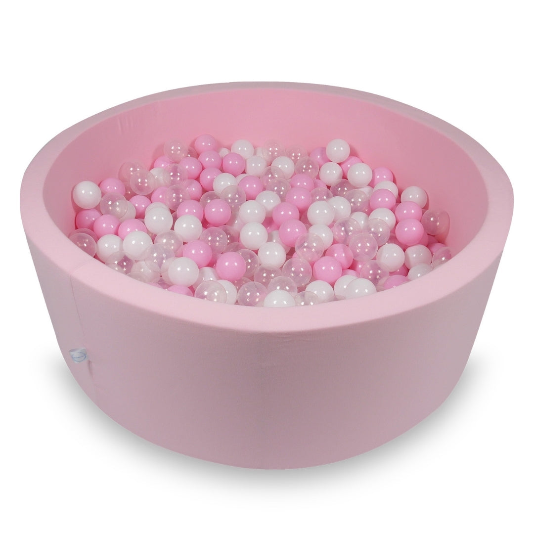 Ball pit with balls 110 × 40 cm powder pink with 500 balls