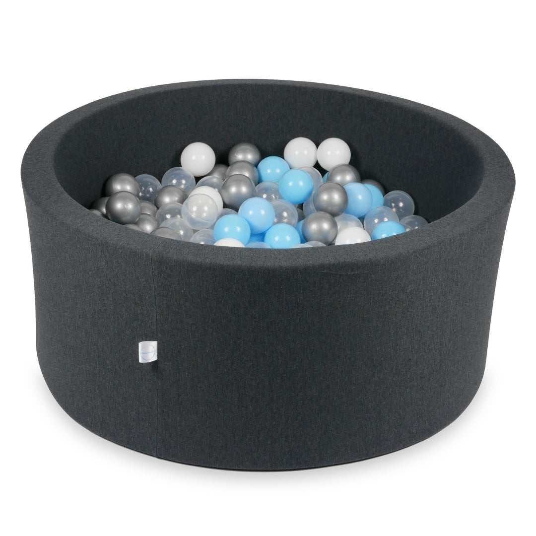 Ball pit with balls 90 × 40 cm graphite with 300 balls