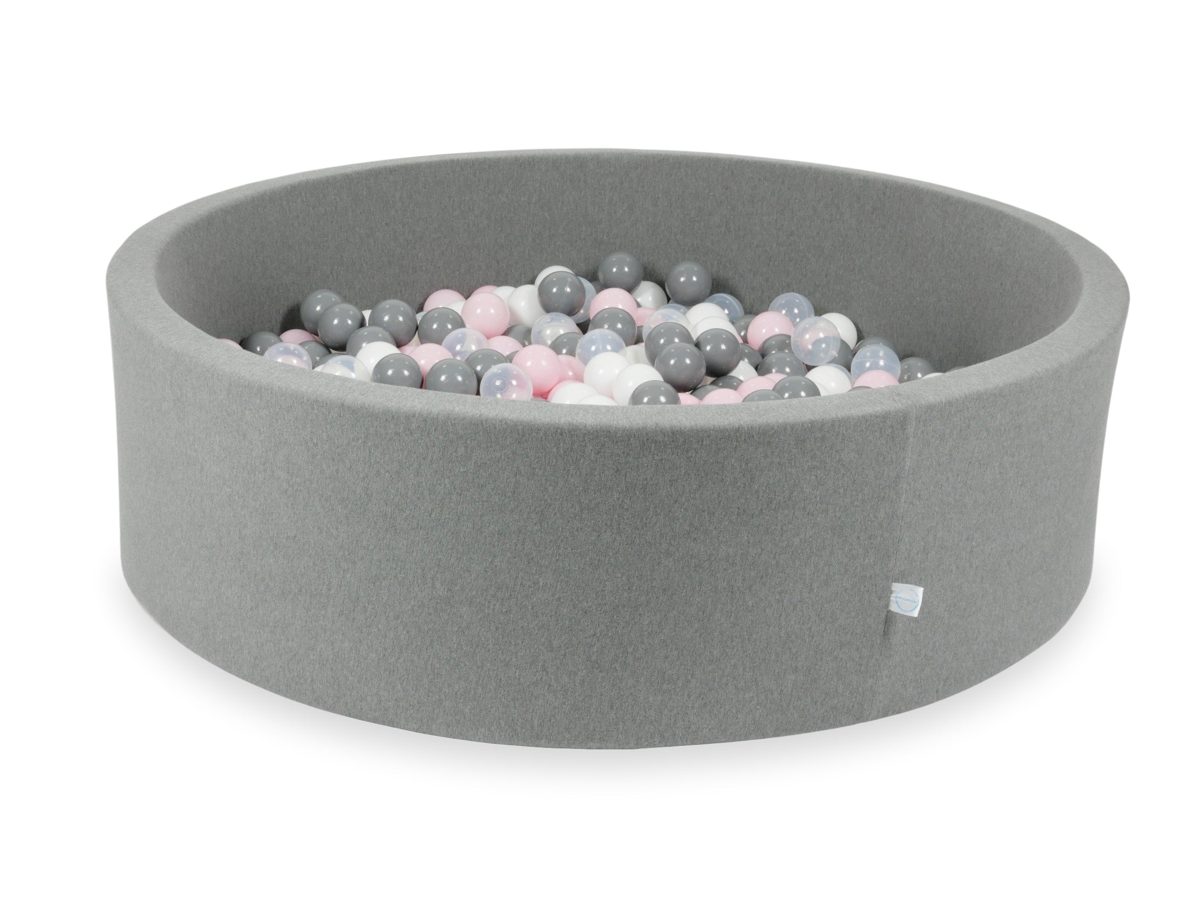 Ball pit with balls 130 × 40 cm grey with 700 balls