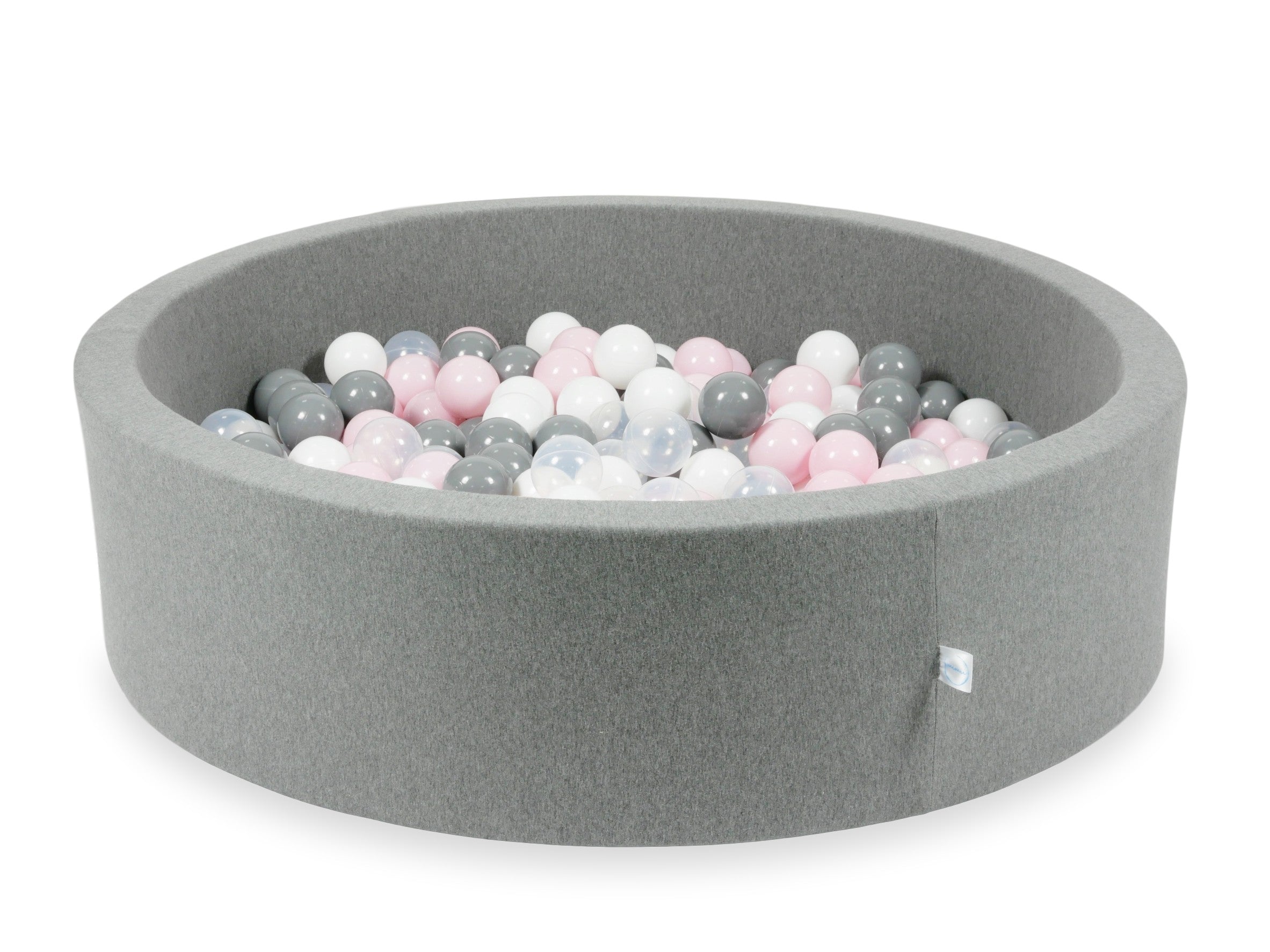 Ball pit with balls 110 × 30 cm grey with 400 balls