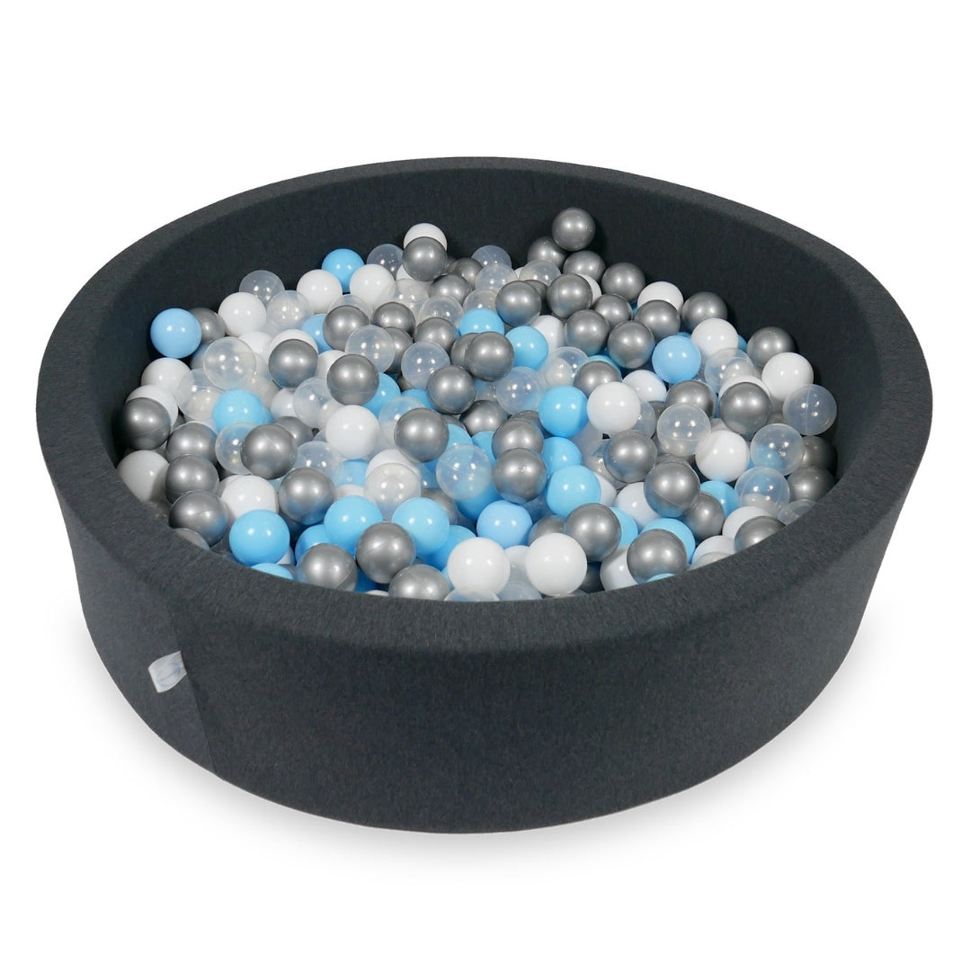 Ball pit with balls 110 × 30 cm graphite with 400 balls