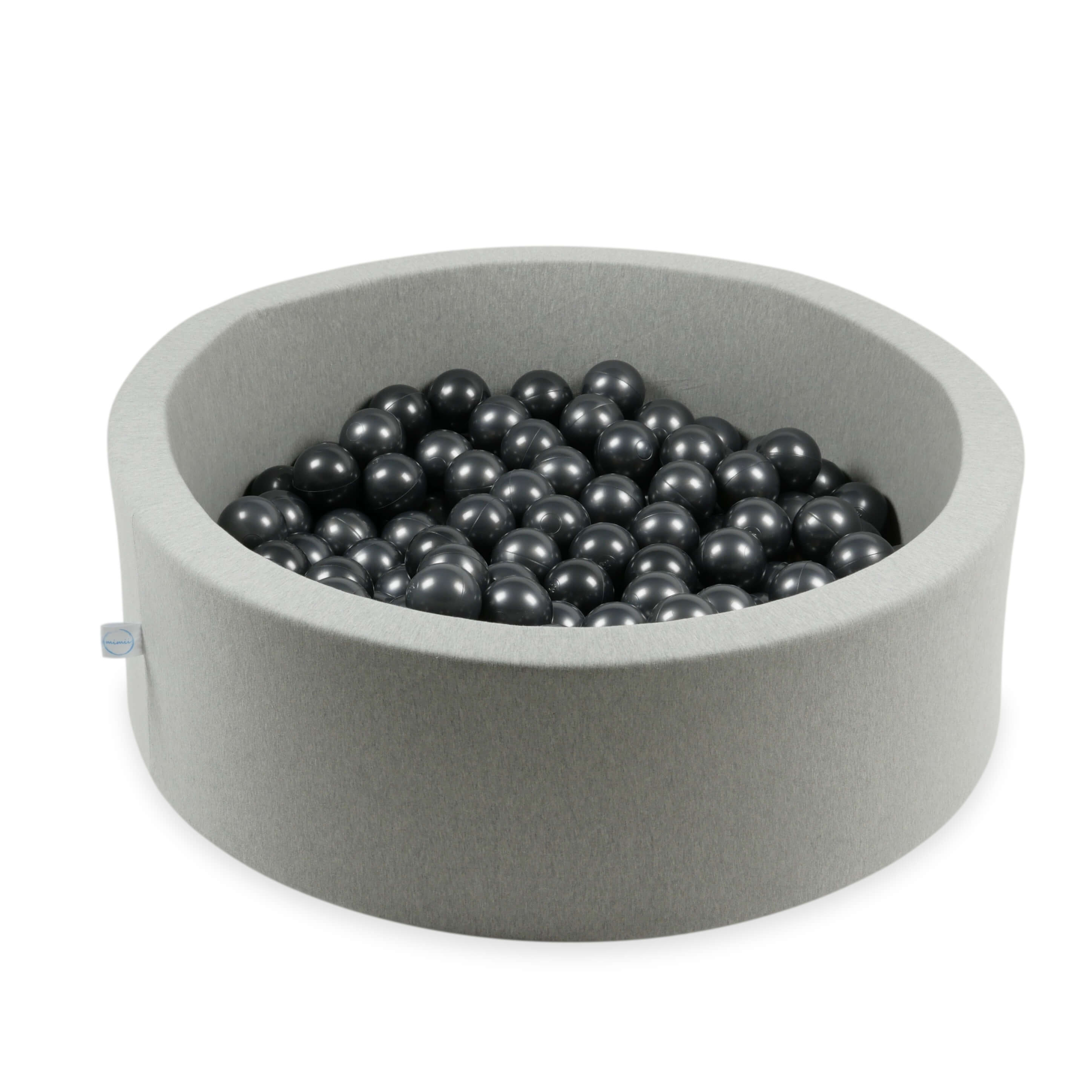 Ball pit balls Ø 7 cm – 25 pcs. – Metallic Graphite