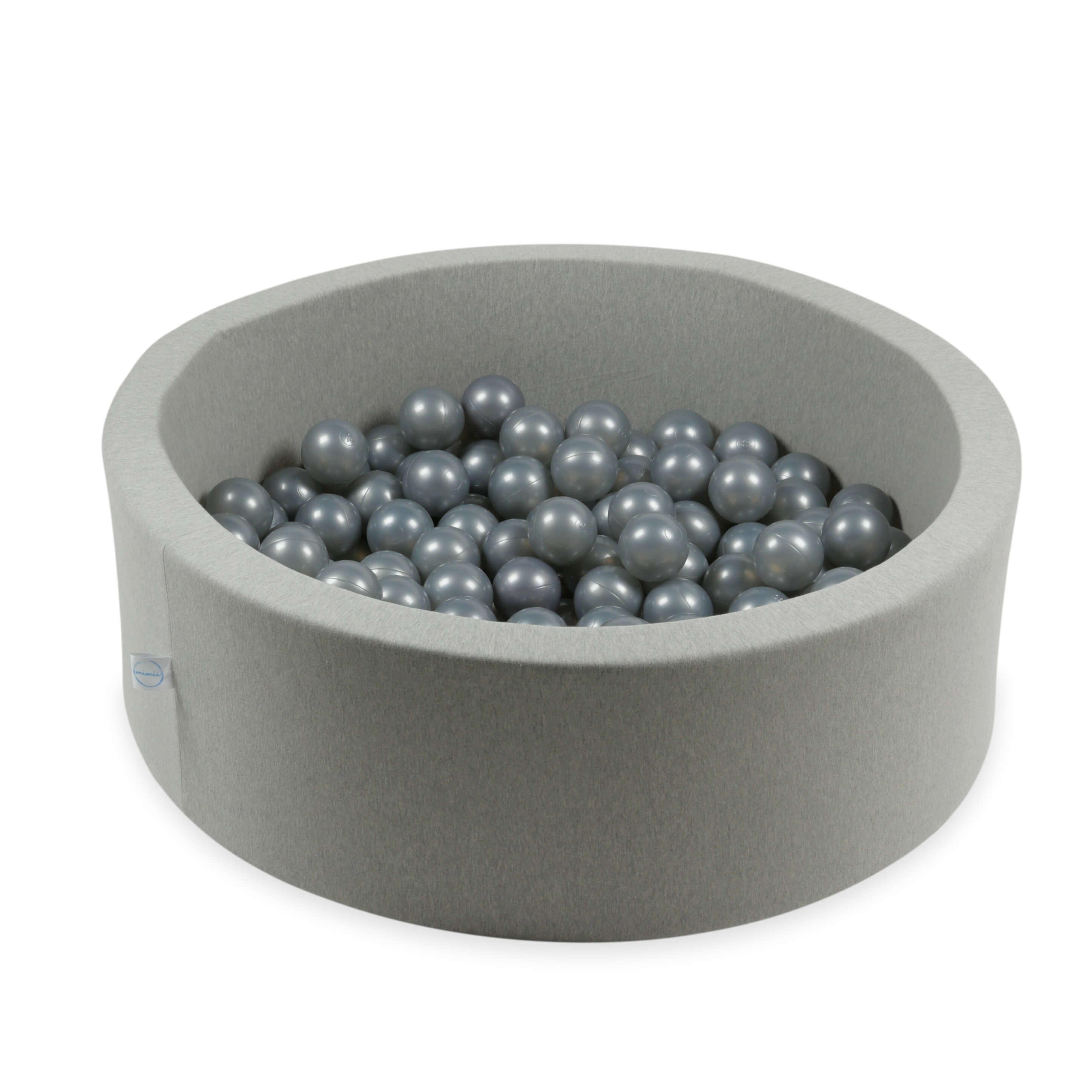 Piłeczki do suchego basenu Ø 7 cm – 150 szt. – srebrne