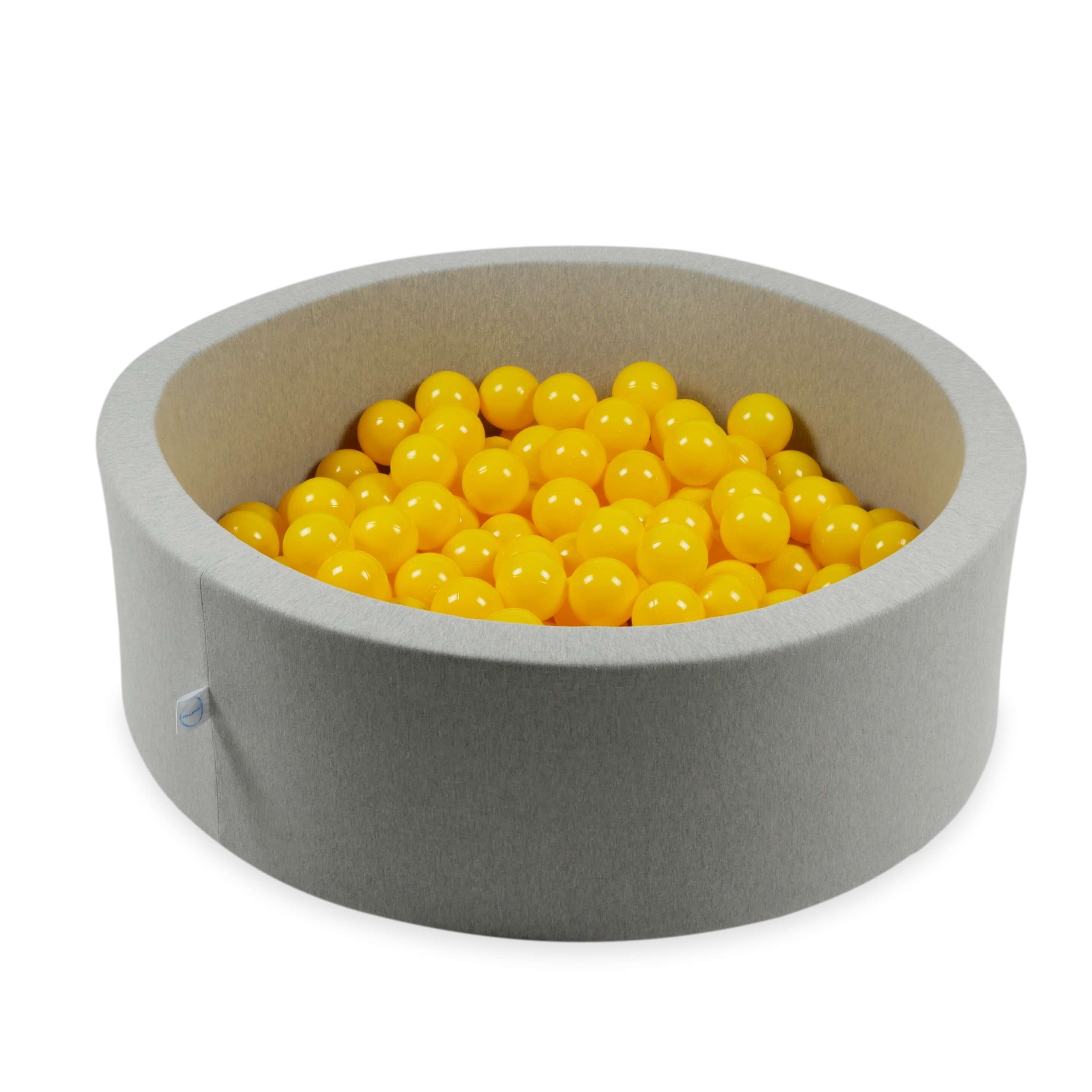 Piłeczki do suchego basenu Ø 7 cm – 150 szt. – żółte