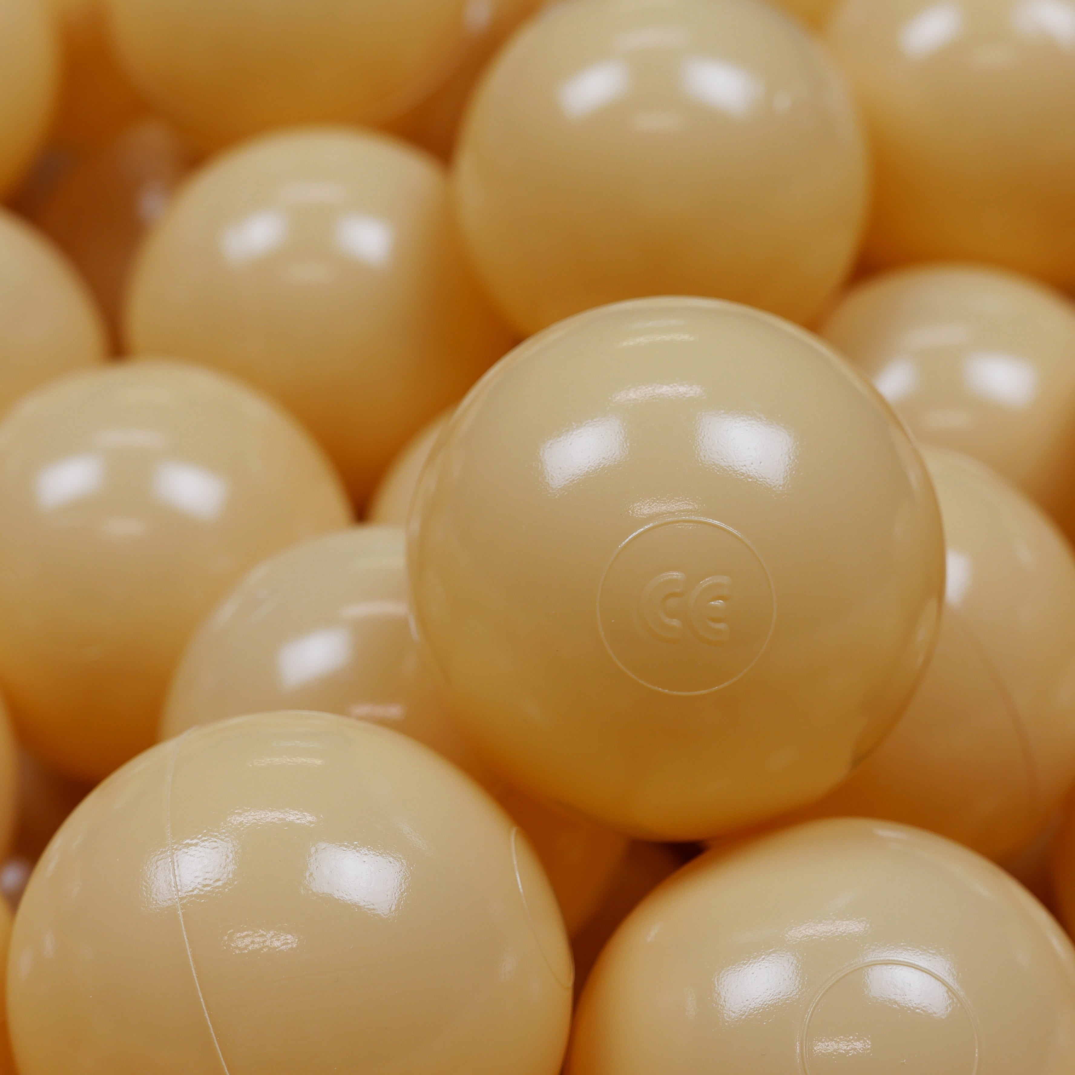 Piłeczki do suchego basenu Ø 7 cm – 100 szt. – beżowe
