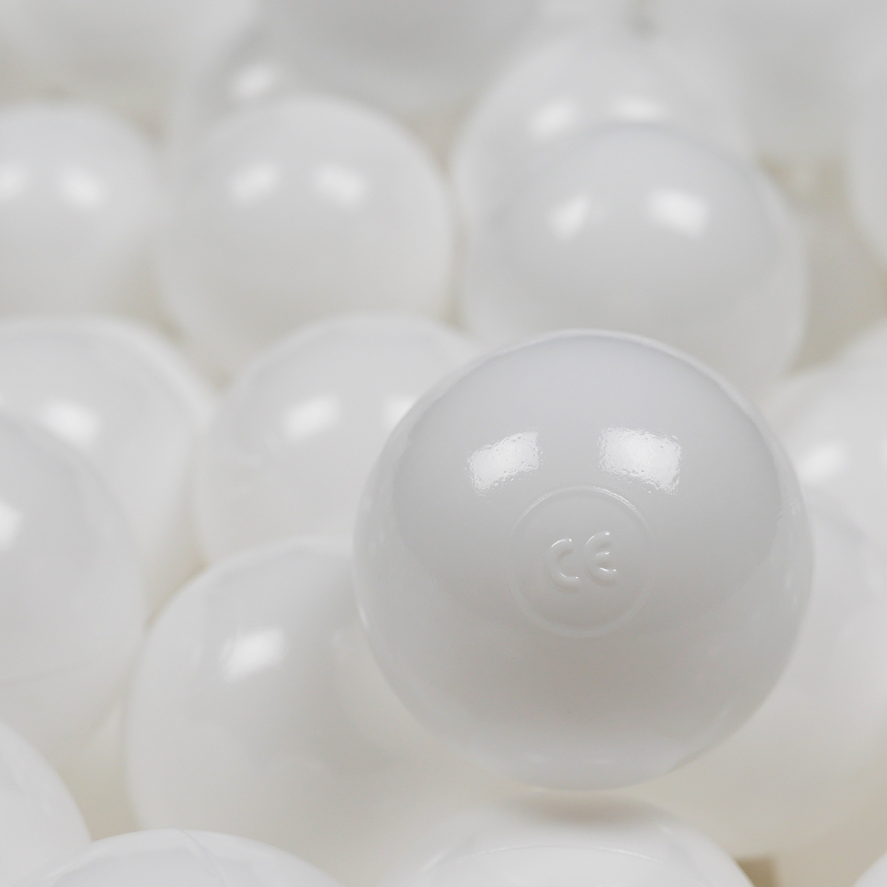 Ball pit balls Ø 7 cm – 50 pcs. – White