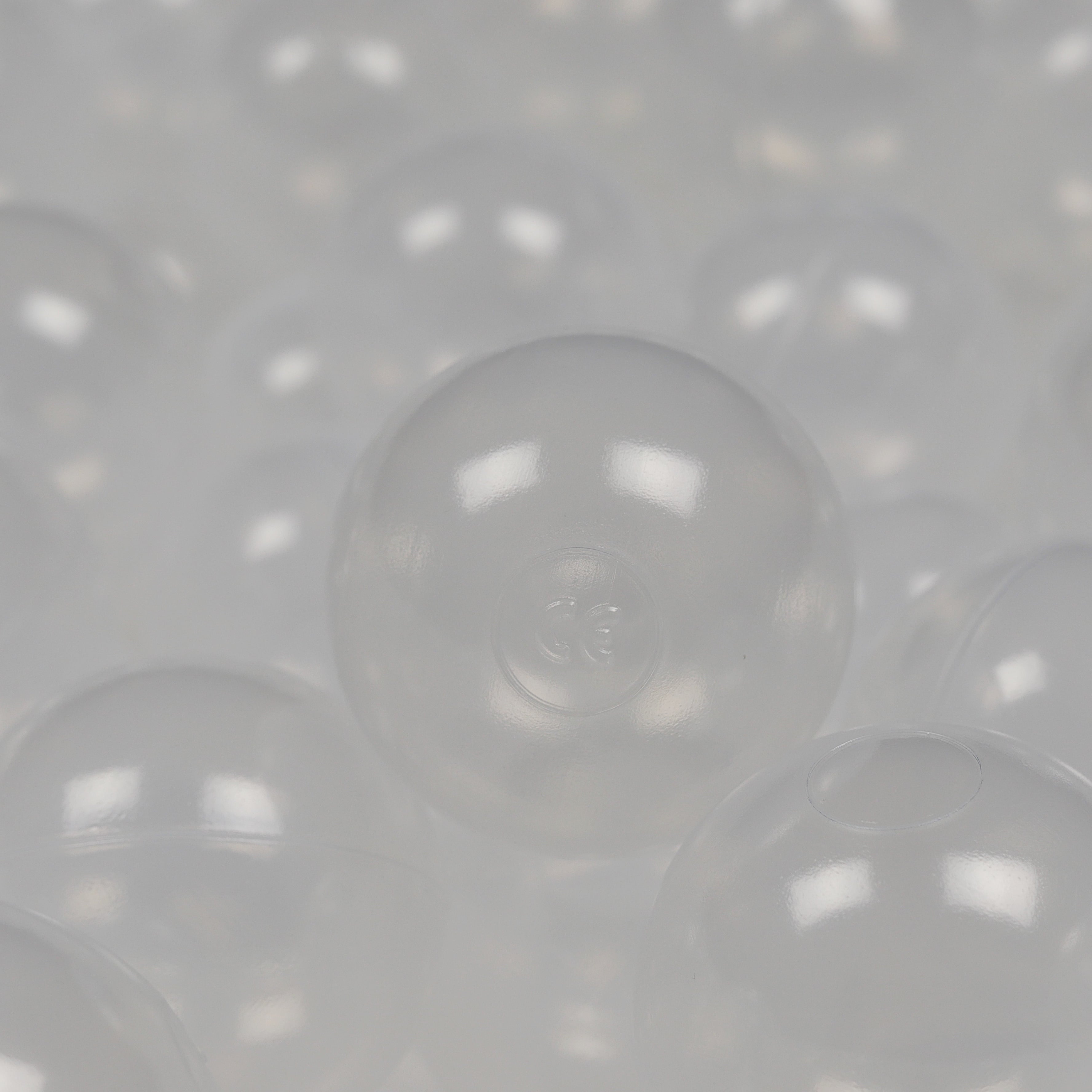 Ball pit balls Ø 7 cm – 100 pcs. – Transparent