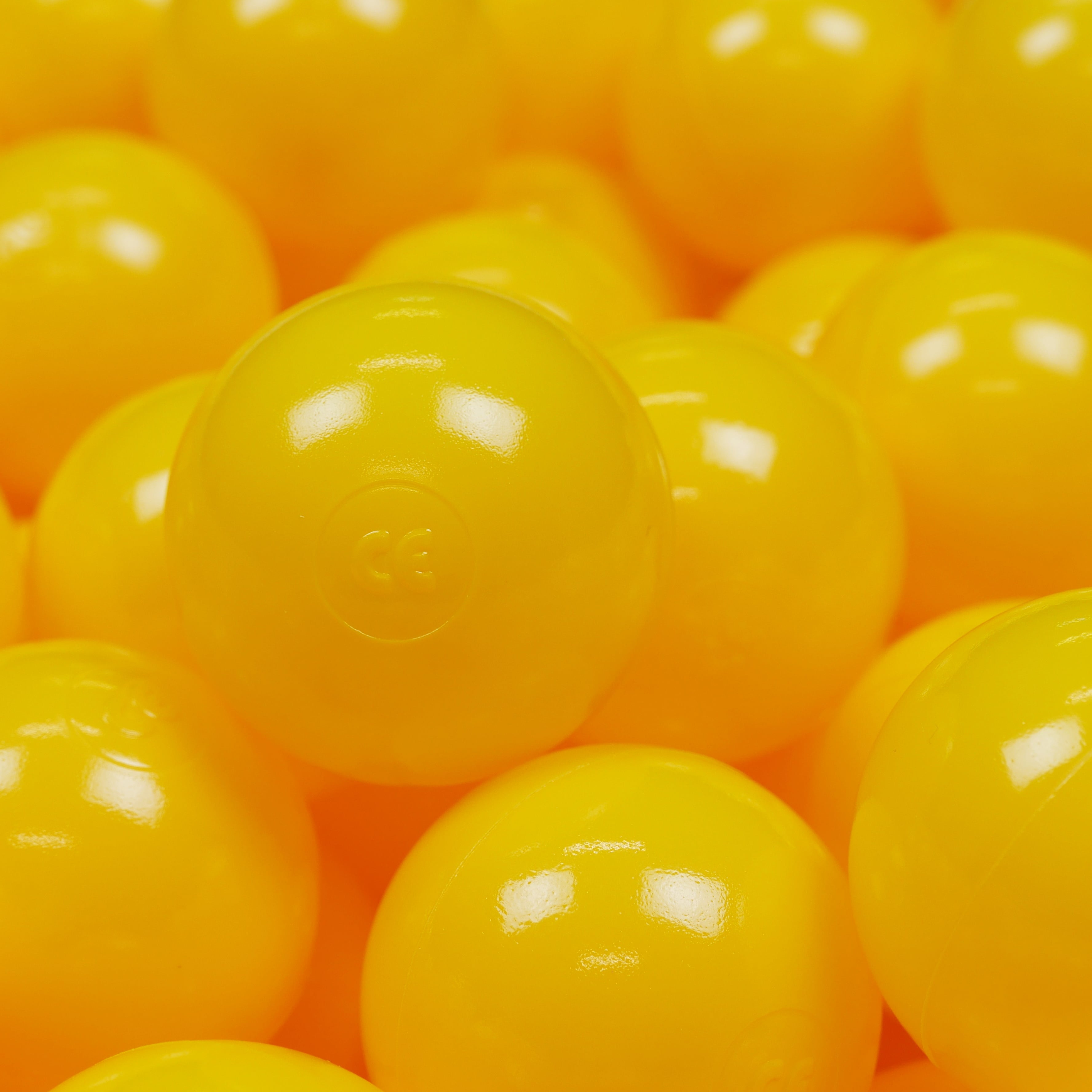 Ball pit balls Ø 7 cm – 100 pcs. – Yellow