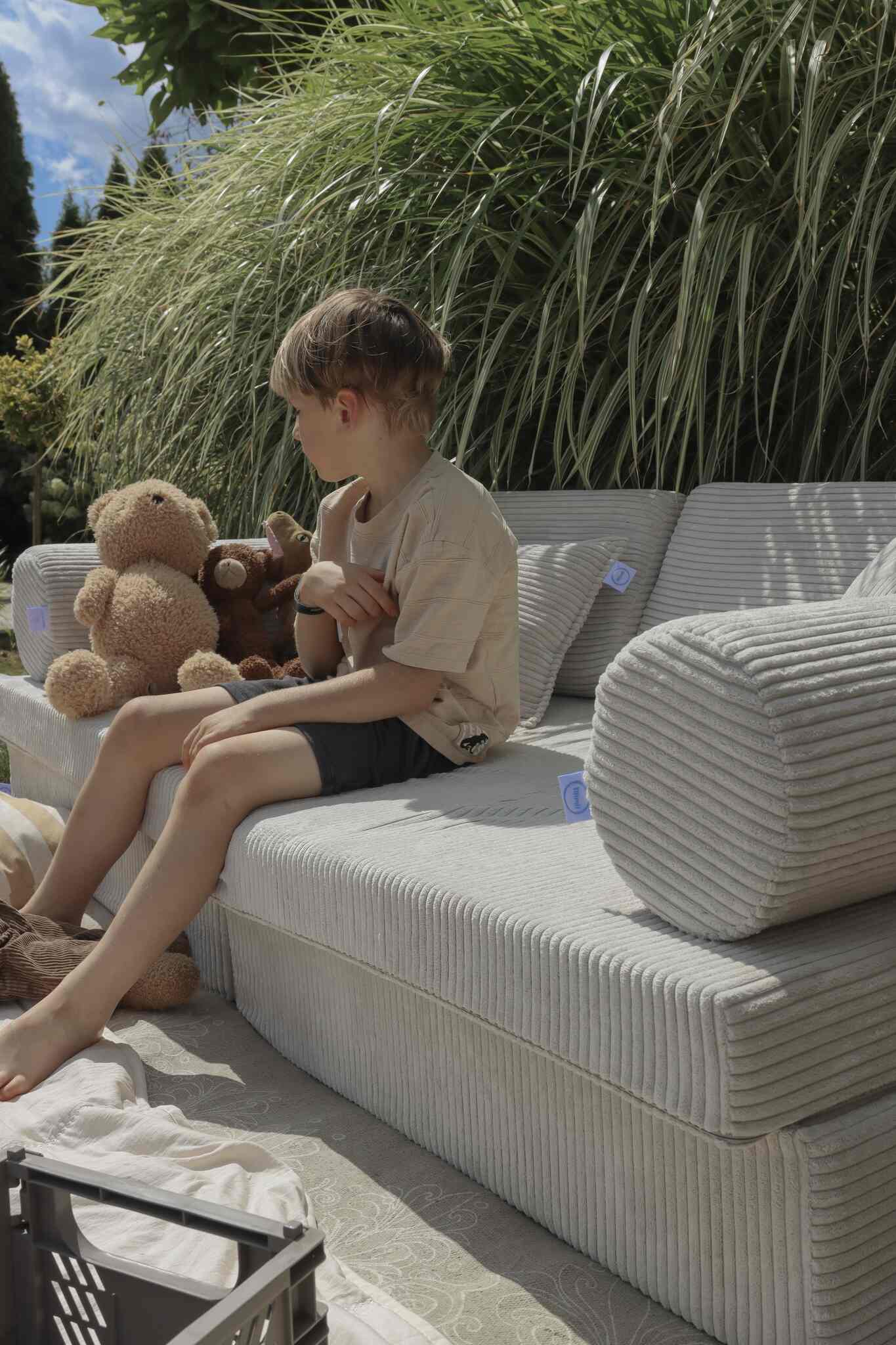 Sofa do zabawy Montessori Comfort Sztruks