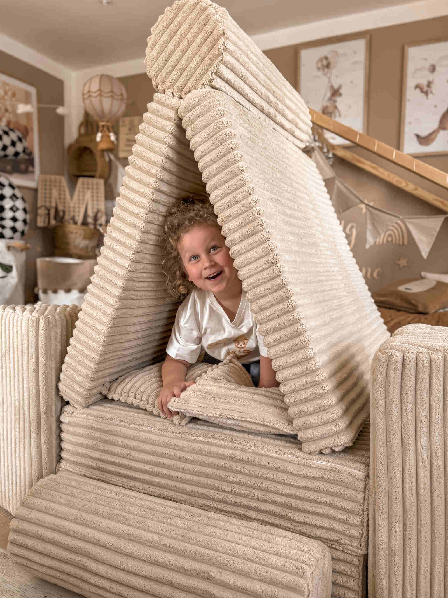 Sofa do zabawy Montessori Comfort Wafel