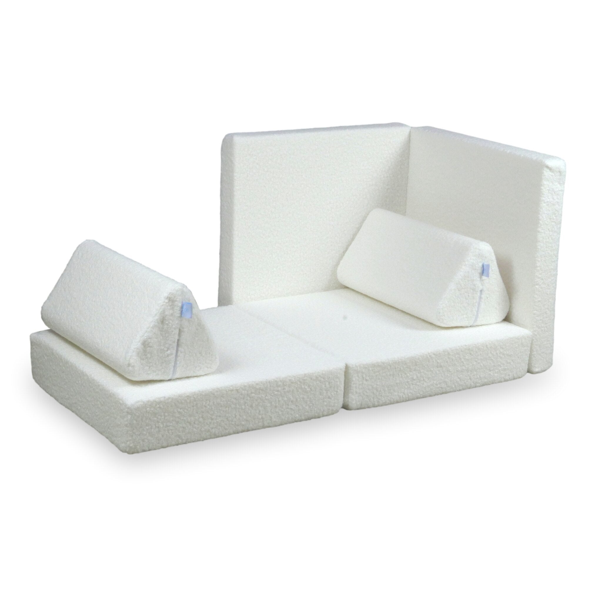 Mini Sofa do zabawy Montessori Standard Boucle Biały