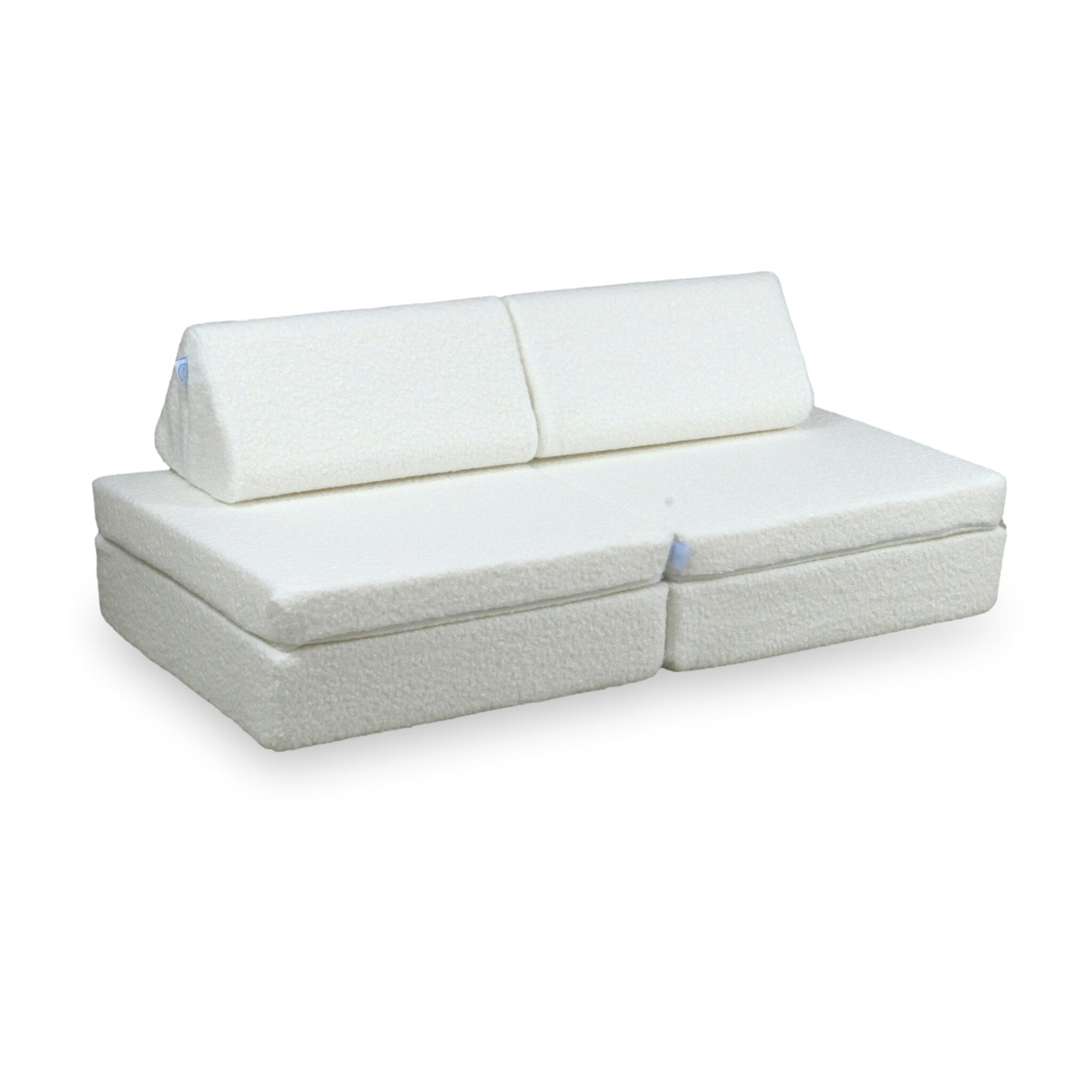 Mini Montessori Play Sofa Standard bouclé white