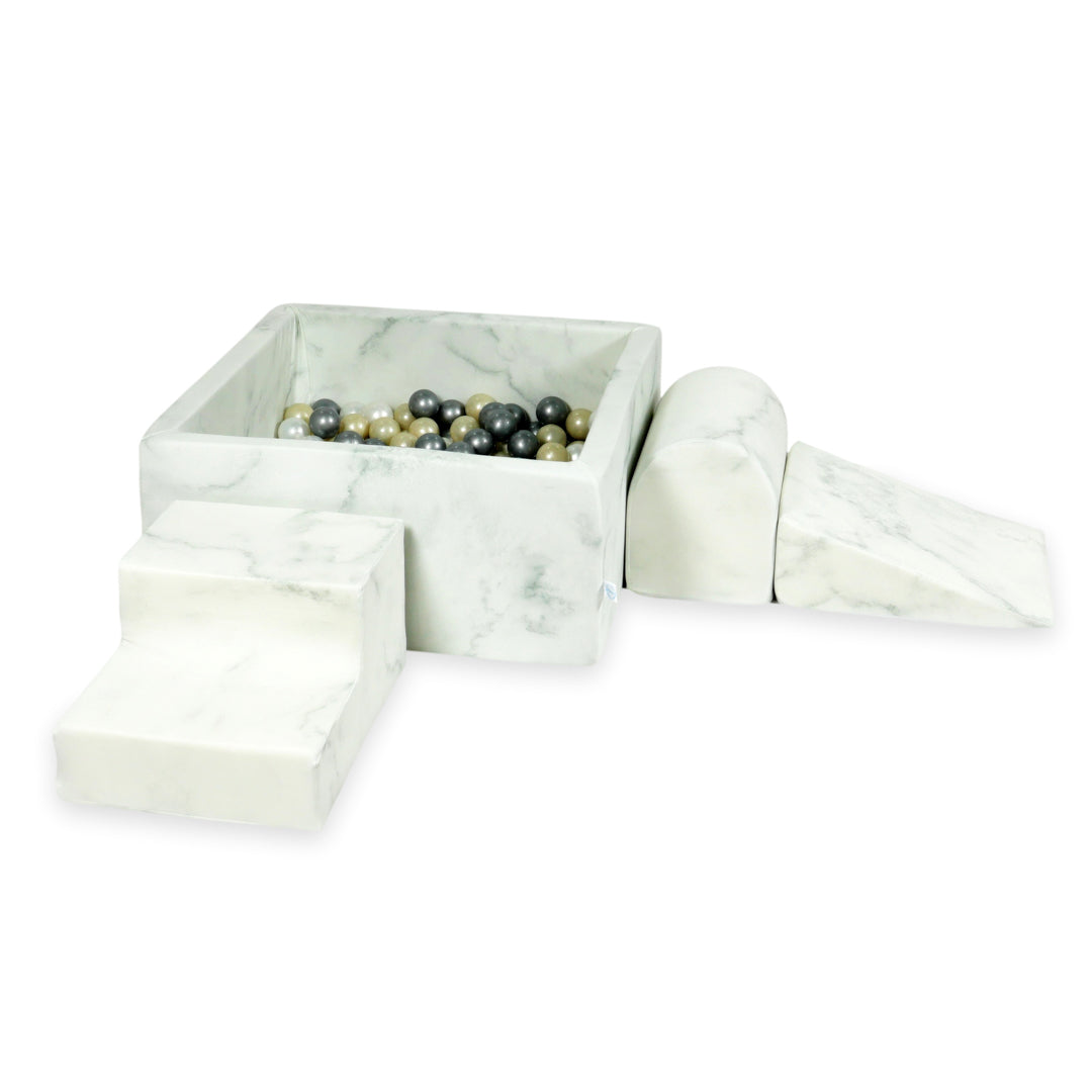 Foam play set with square ball pit marble + 400 balls