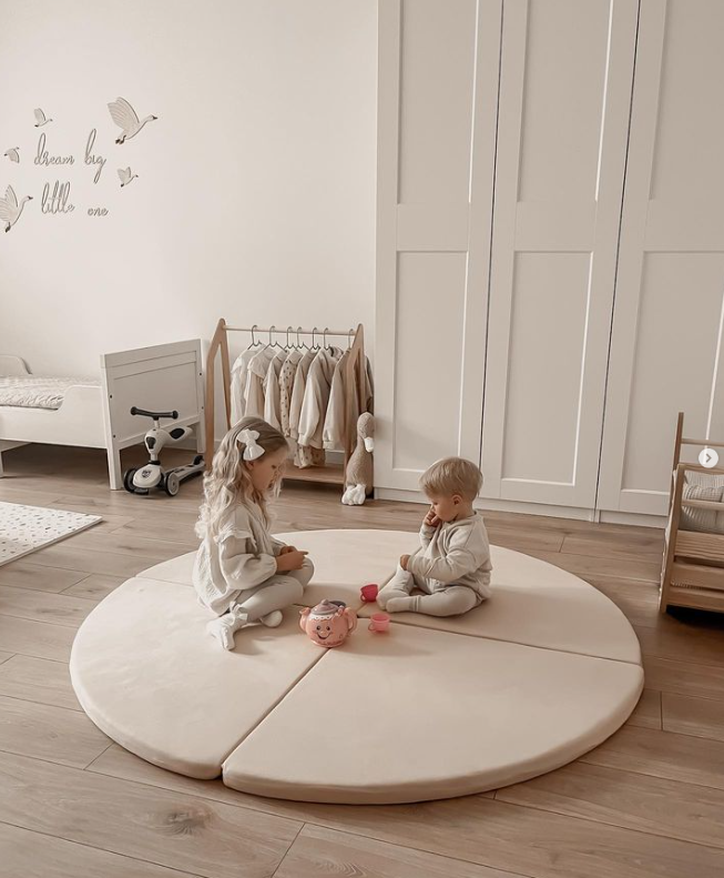 Baby play mat round Velvet Soft