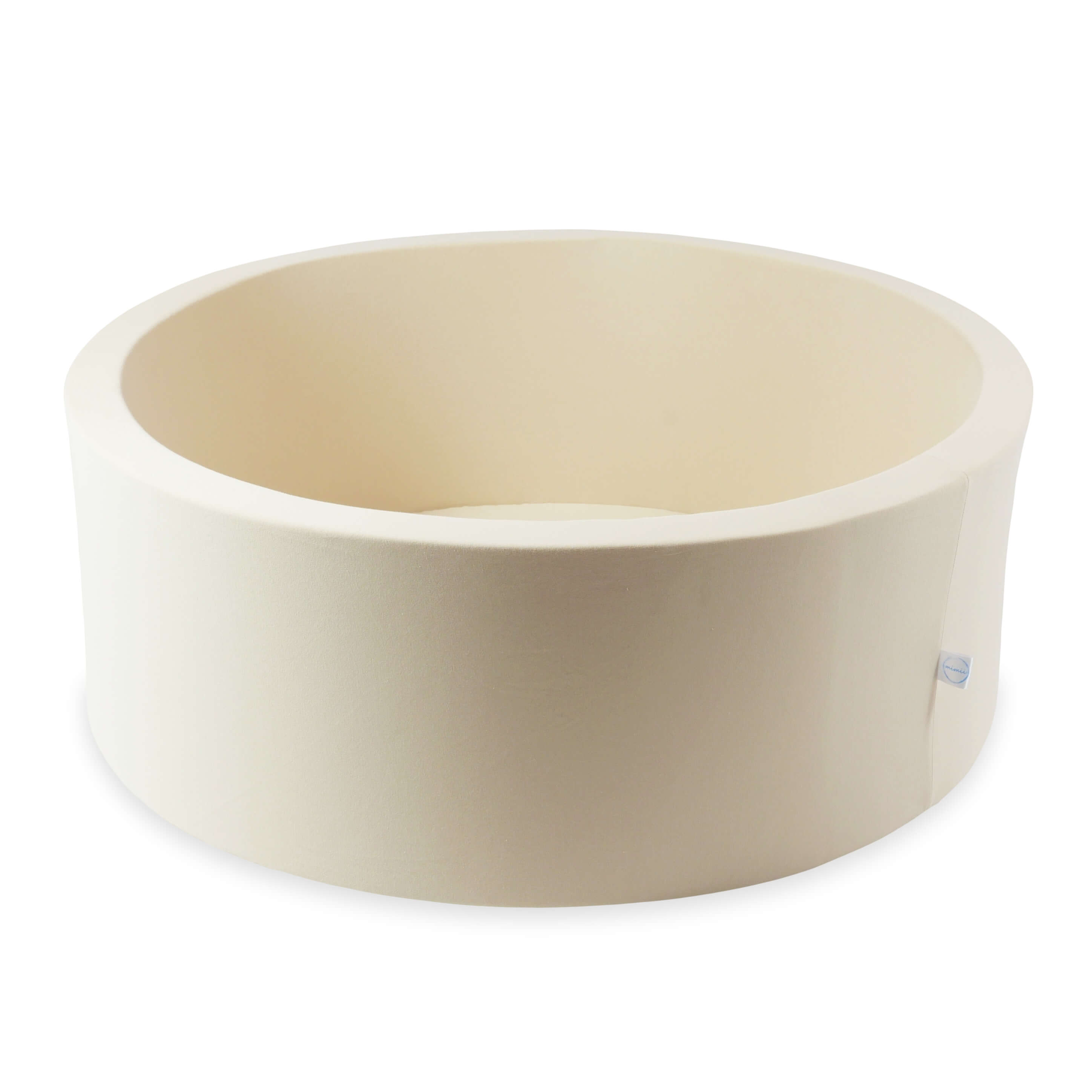 Mimii Bällebad in Beige – rund, 110 × 40 cm, ohne Bälle