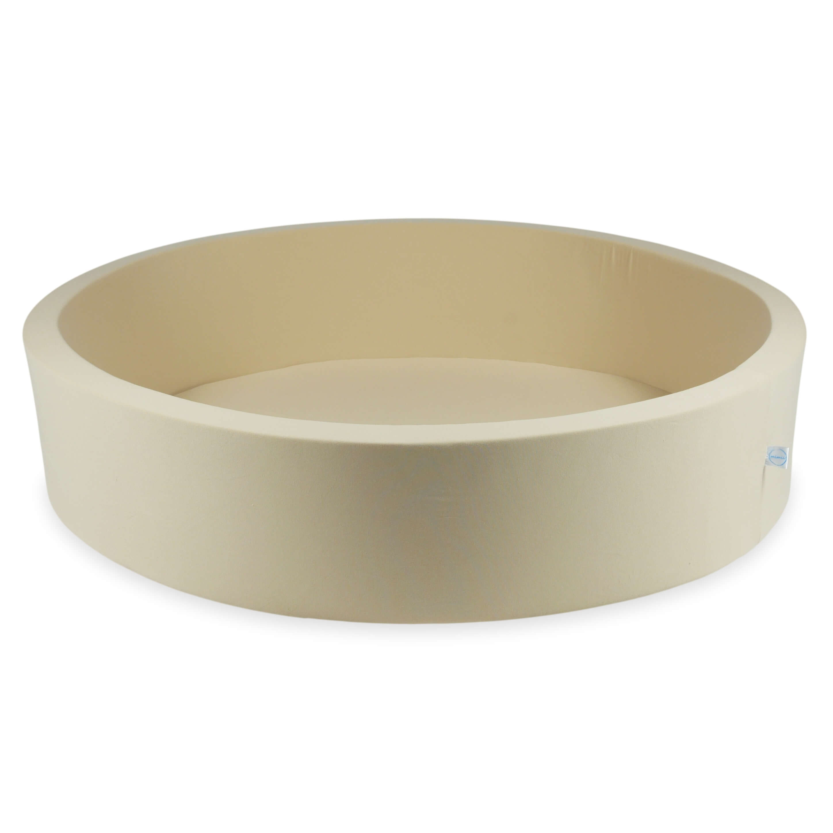 Mimii Bällebad in Beige – rund, 130 × 30 cm, ohne Bälle