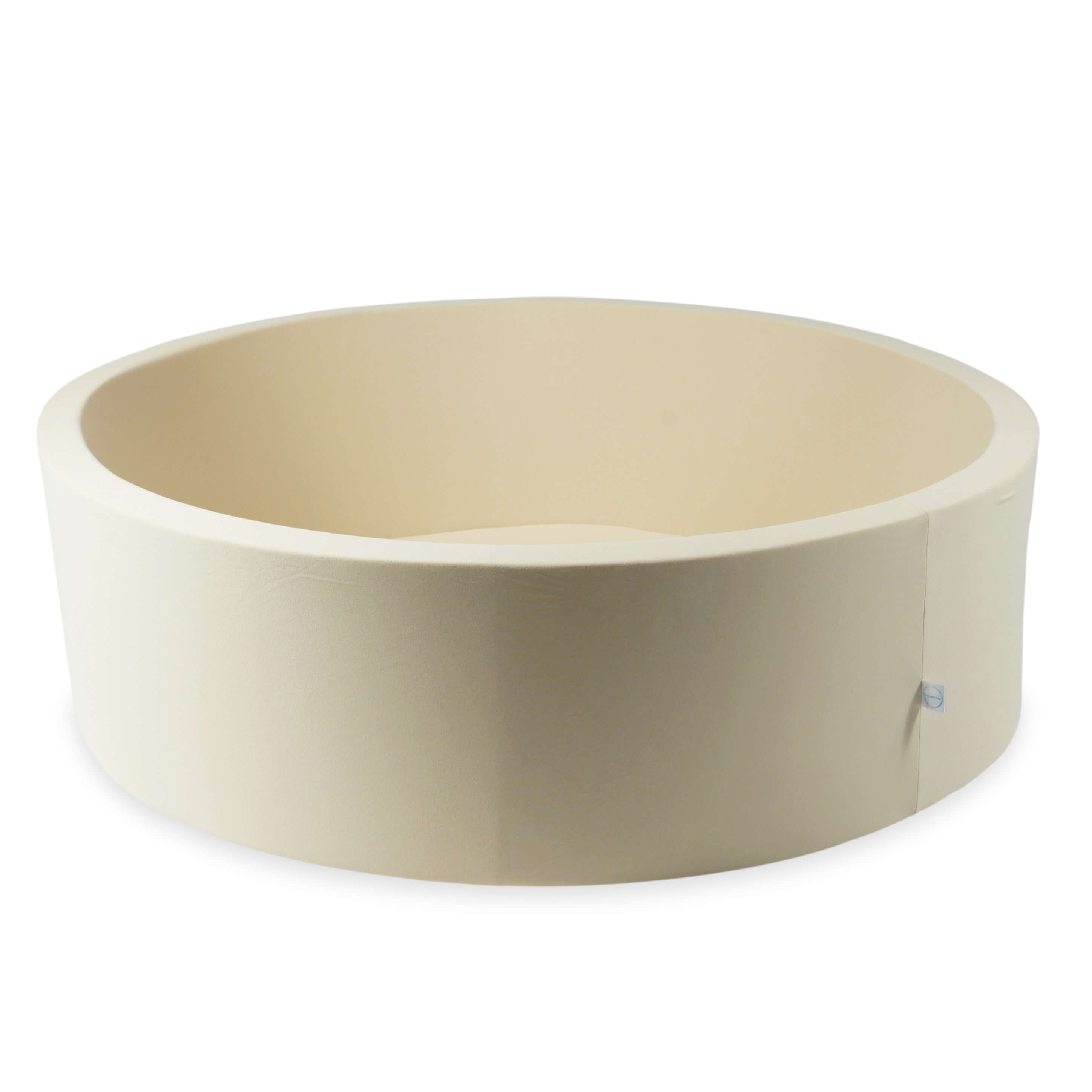 Mimii Bällebad in Beige – rund, 130 × 40 cm, ohne Bälle