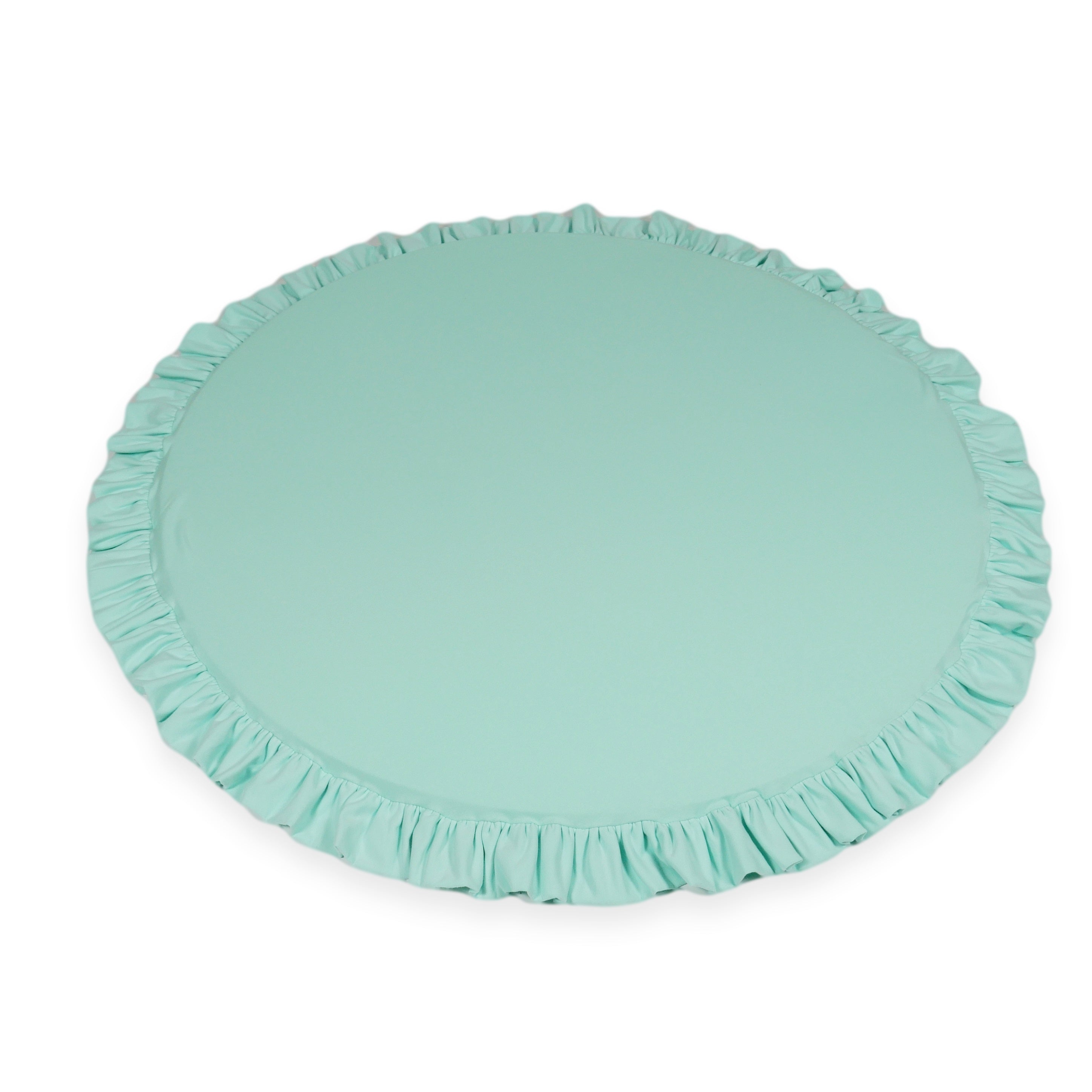 Round 100 cm baby play mat with ruffle