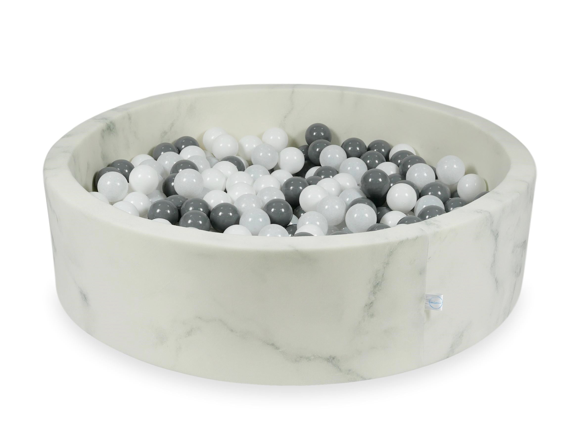 Ball pit with balls 110 × 30 cm velvet with 400 balls