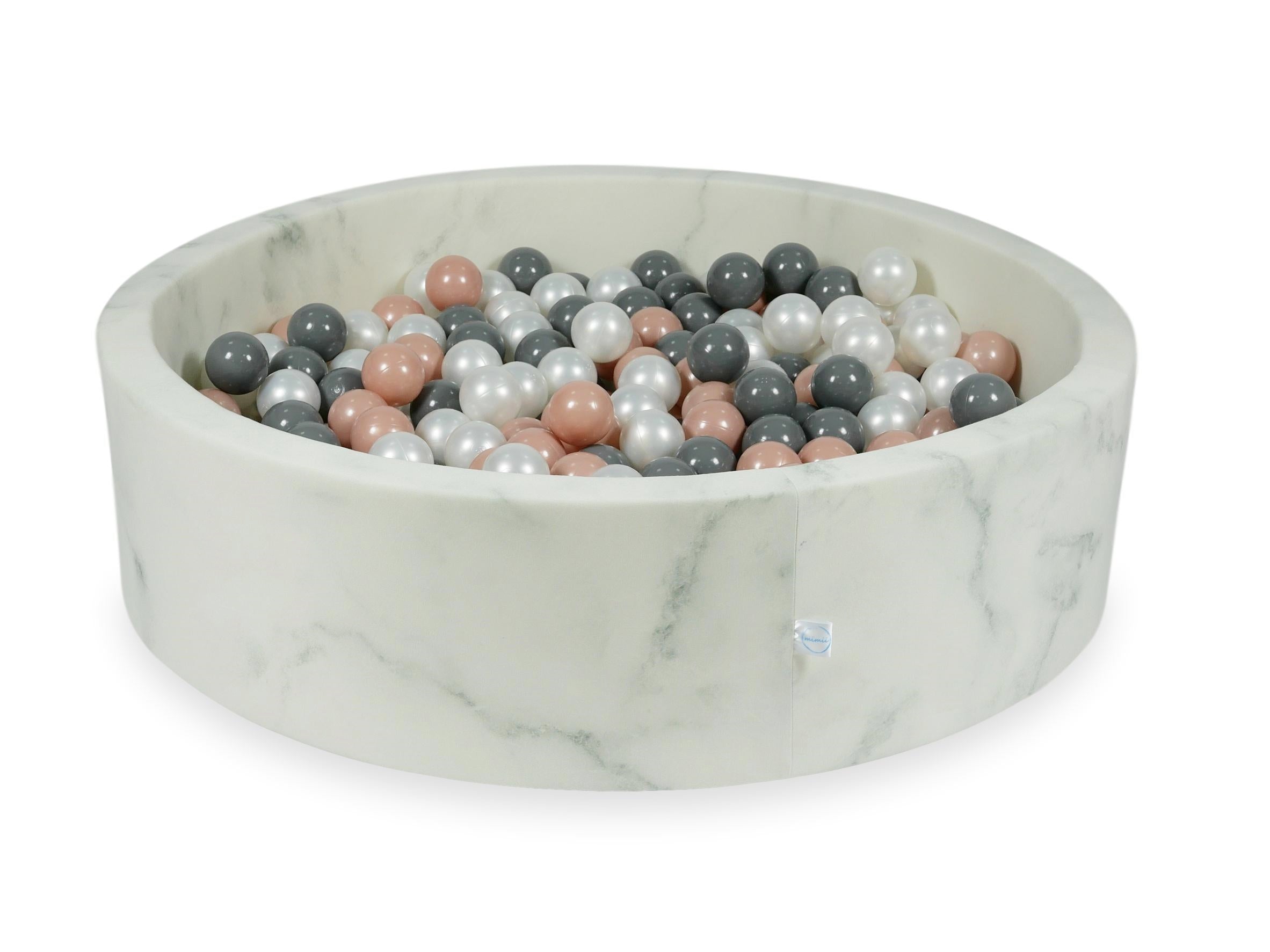 Ball pit with balls 110 × 30 cm velvet with 400 balls