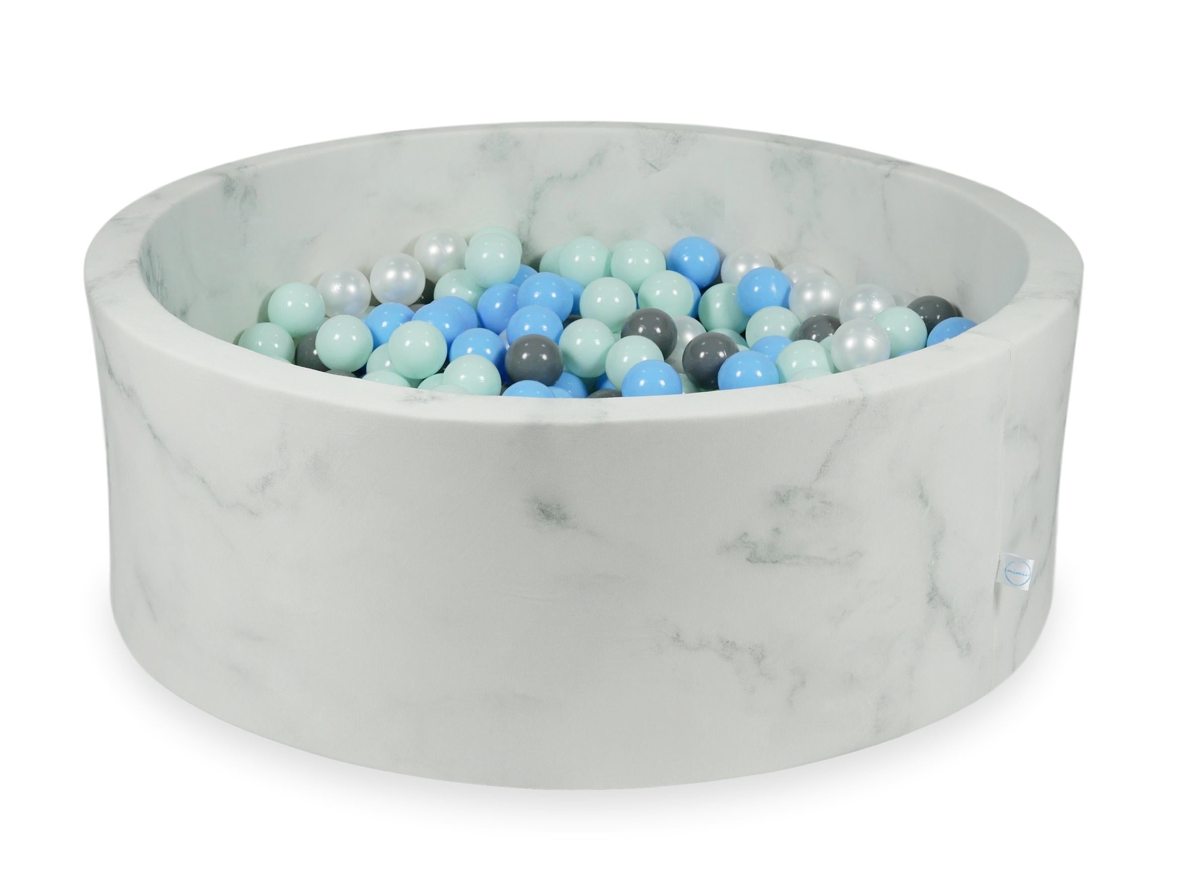 Ball pit with balls 110 × 40 cm velvet with 500 balls