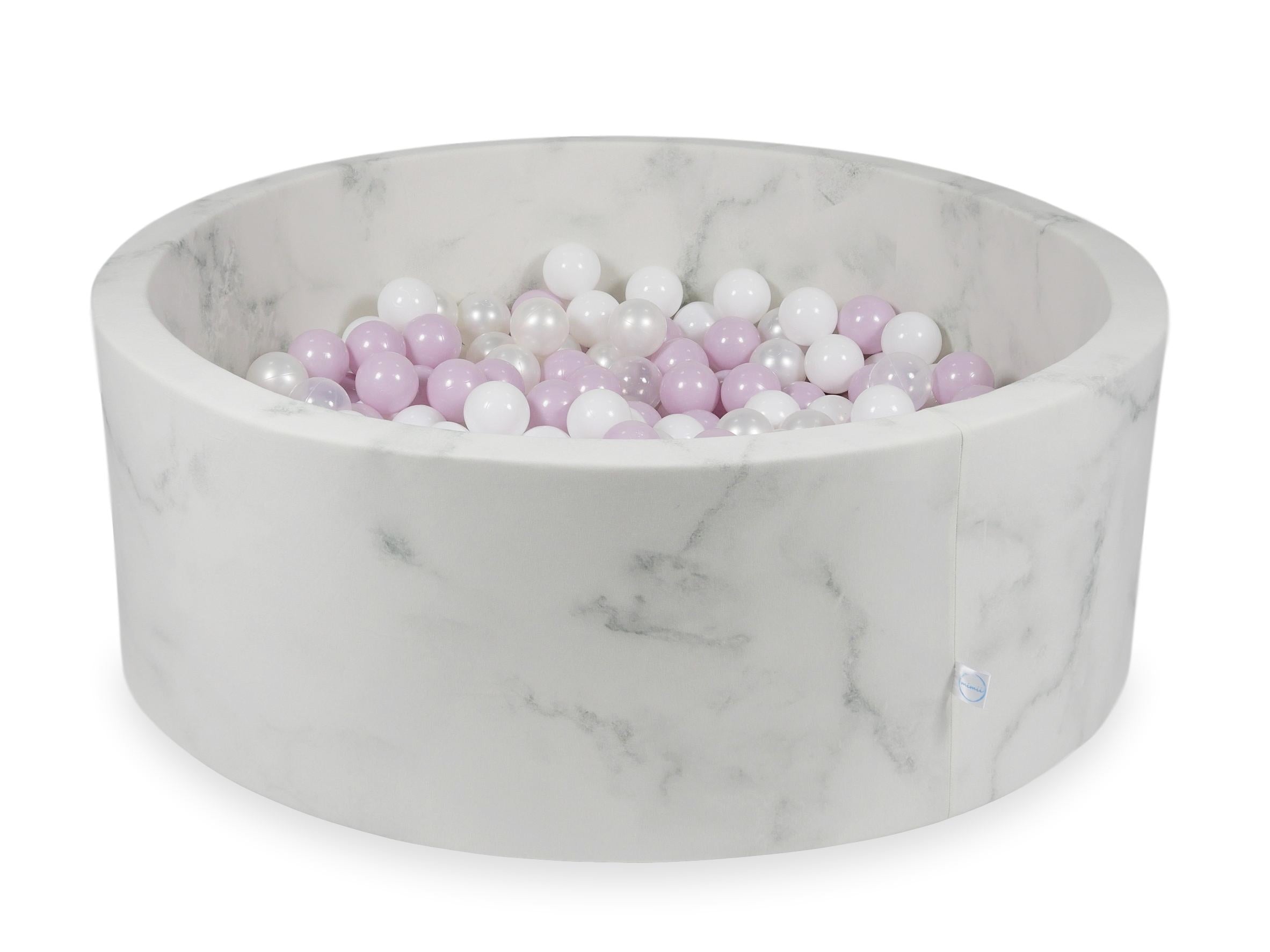 Ball pit with balls 110 × 40 cm velvet with 500 balls