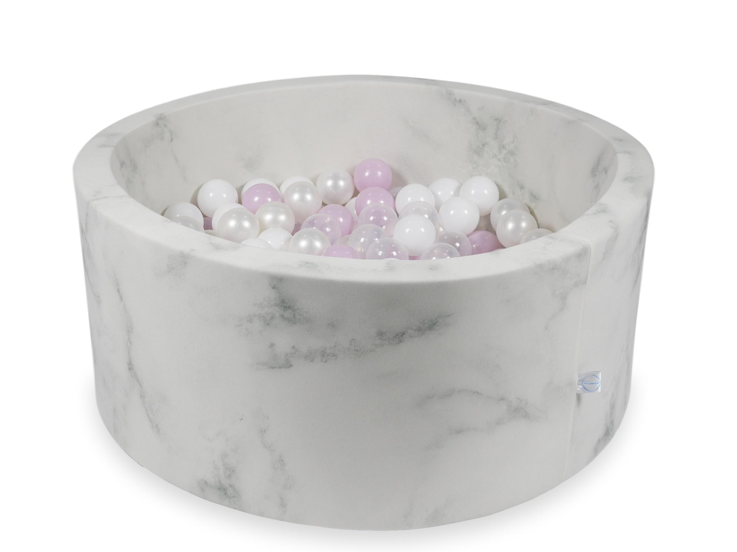Ball pit with balls 90 × 40 cm velvet with 300 balls