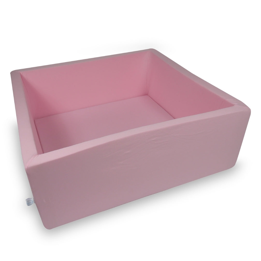 Square ball pit 110 × 110 × 40 cm powder pink without balls
