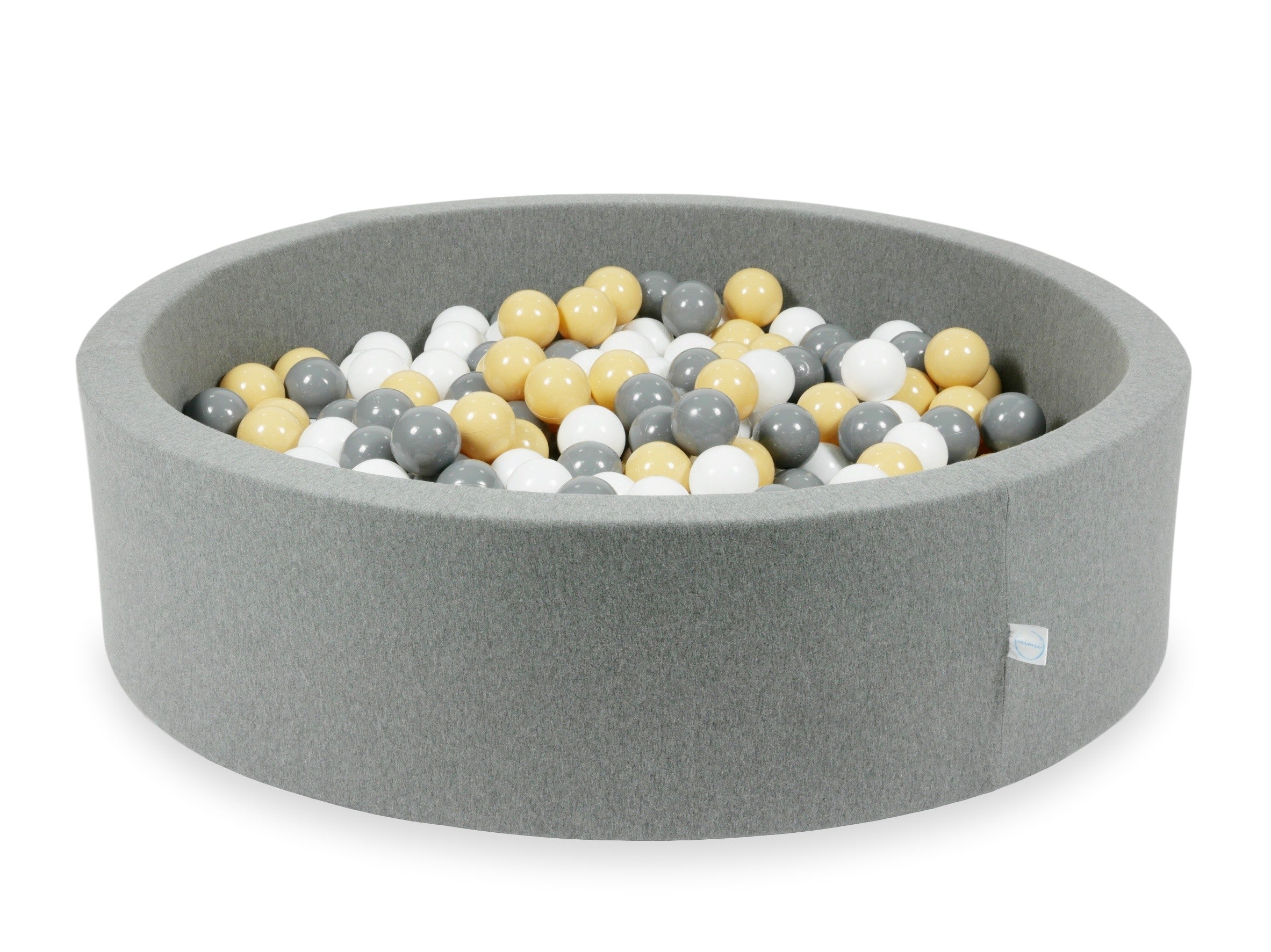 Ball pit with balls 110 × 30 cm grey with 400 balls