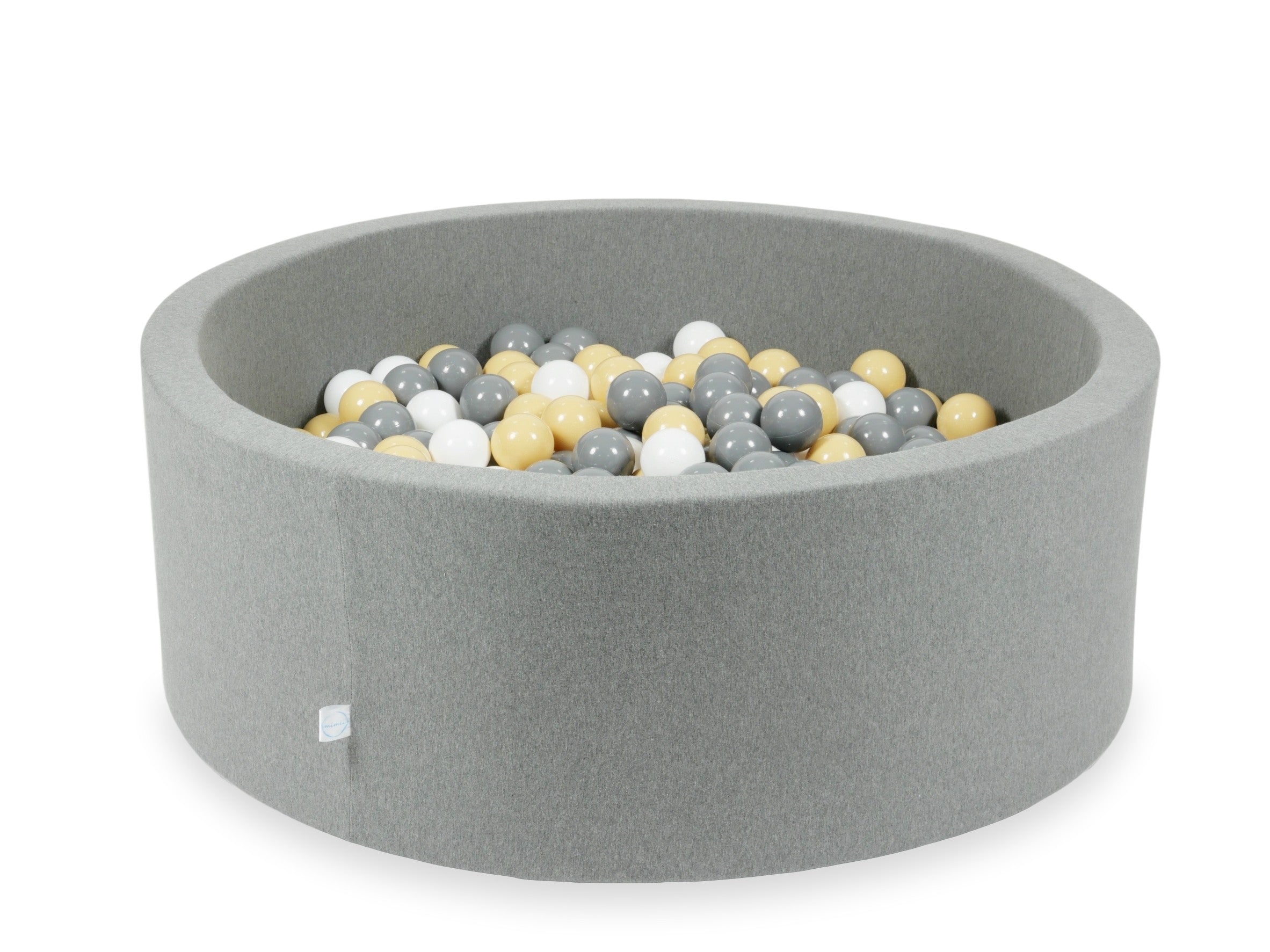 Ball pit with balls 110 × 40 cm grey with 500 balls