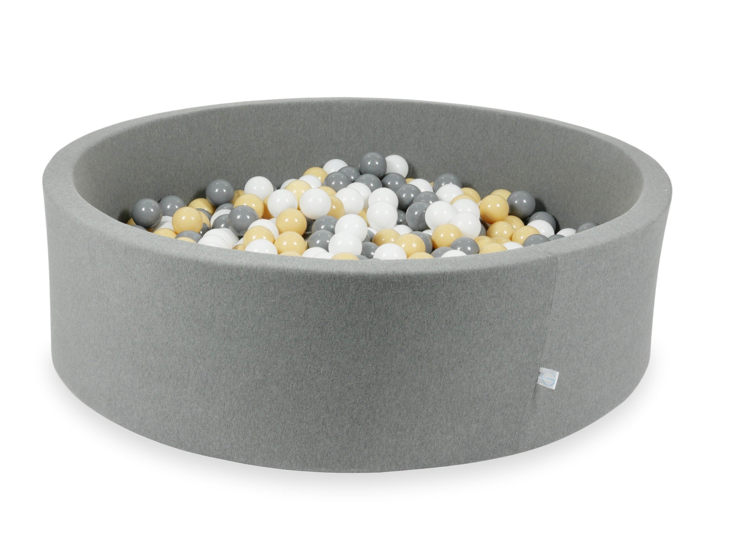 Ball pit with balls 130 × 40 cm grey with 700 balls