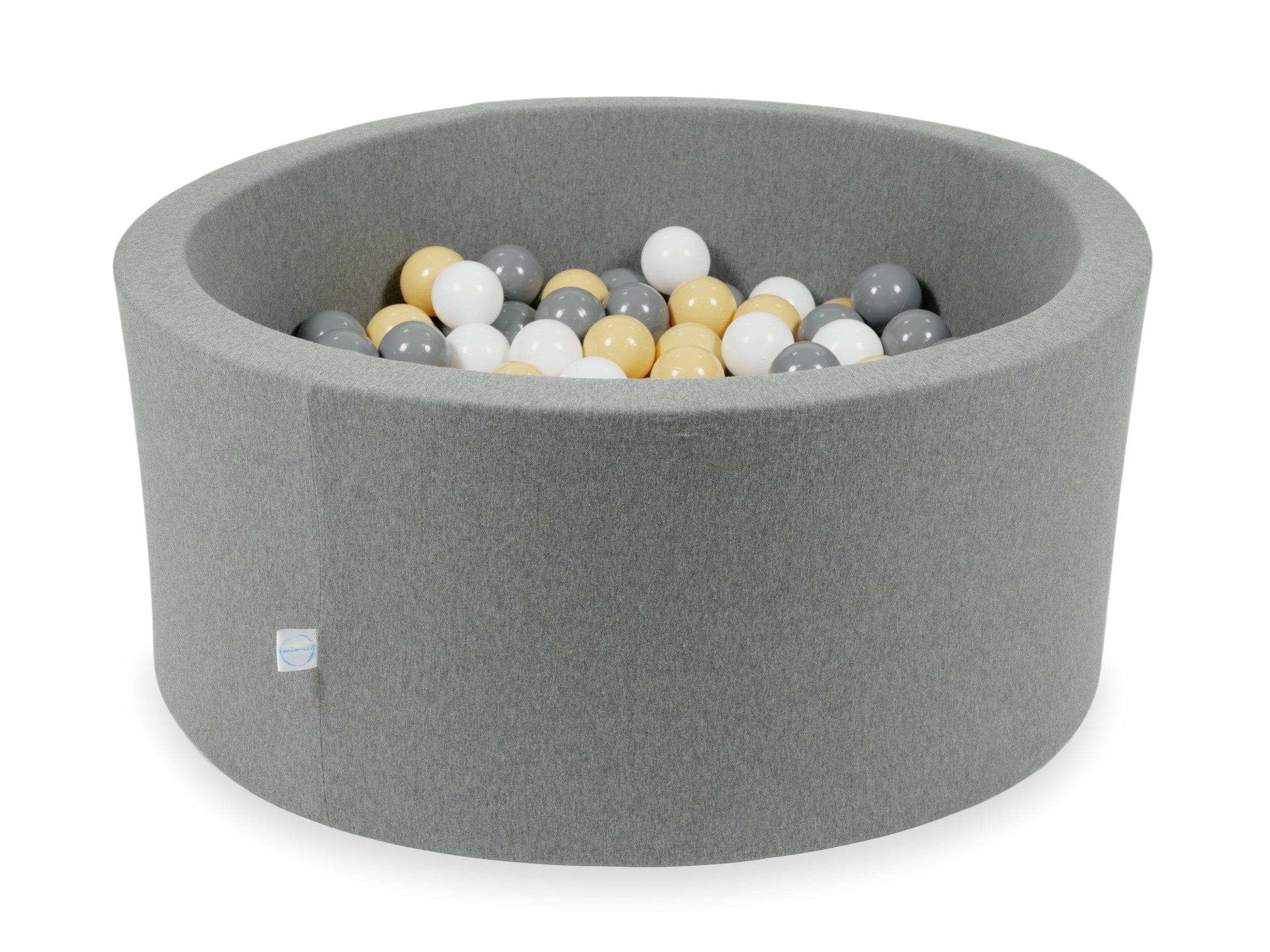 Ball pit with balls 90 × 40 cm grey with 300 balls