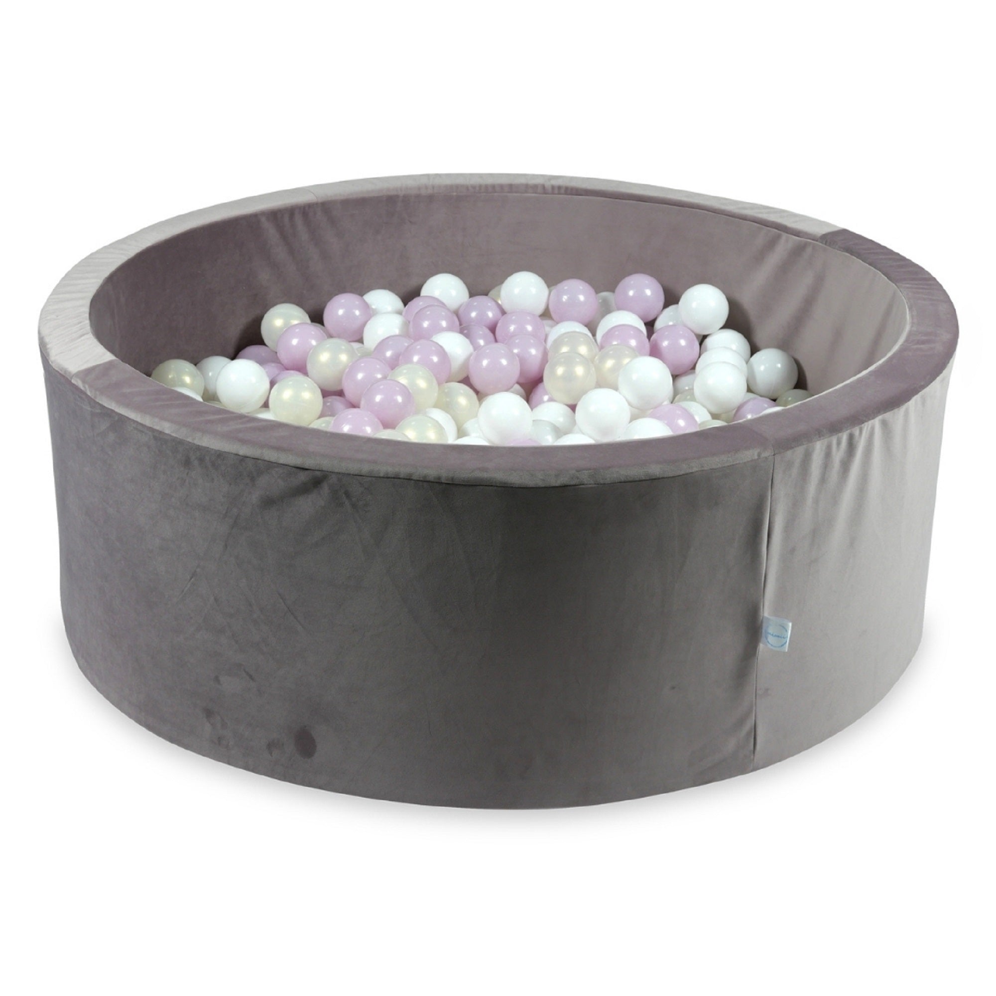Ball pit with balls 110 × 40 cm velvet lilac with 500 balls