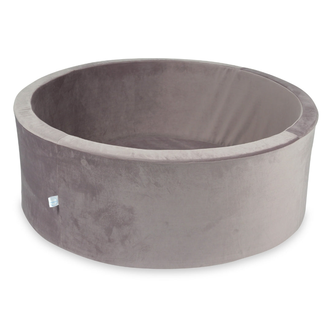 Mimii Bällebad aus Samt in Flieder – rund, 110 × 40 cm, ohne Bälle