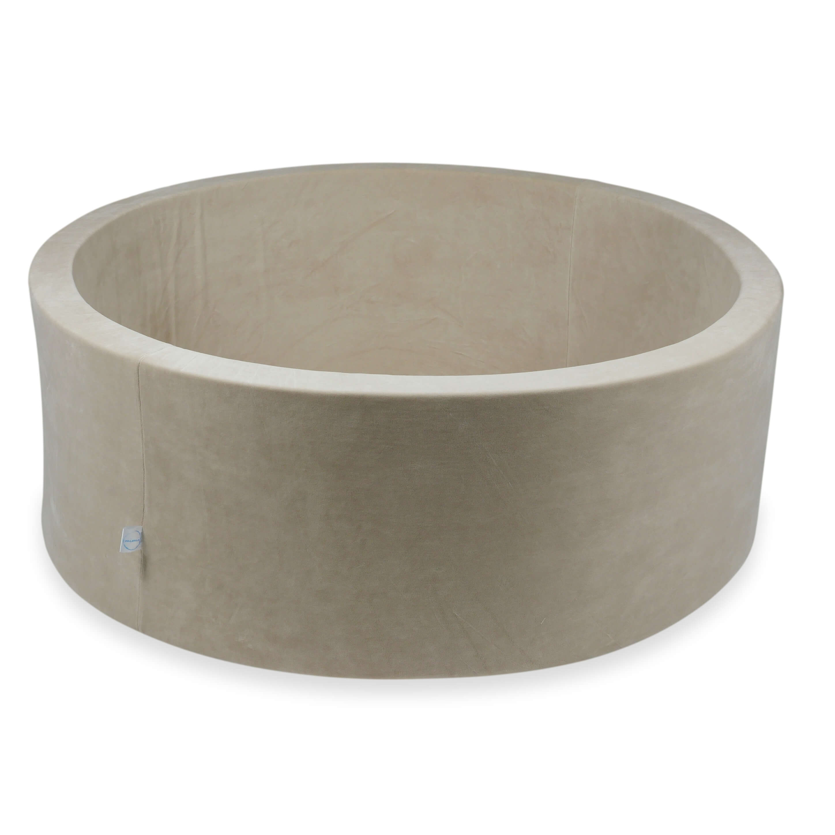 Mimii Bällebad in Beige – rund, 110 × 40 cm, ohne Bälle