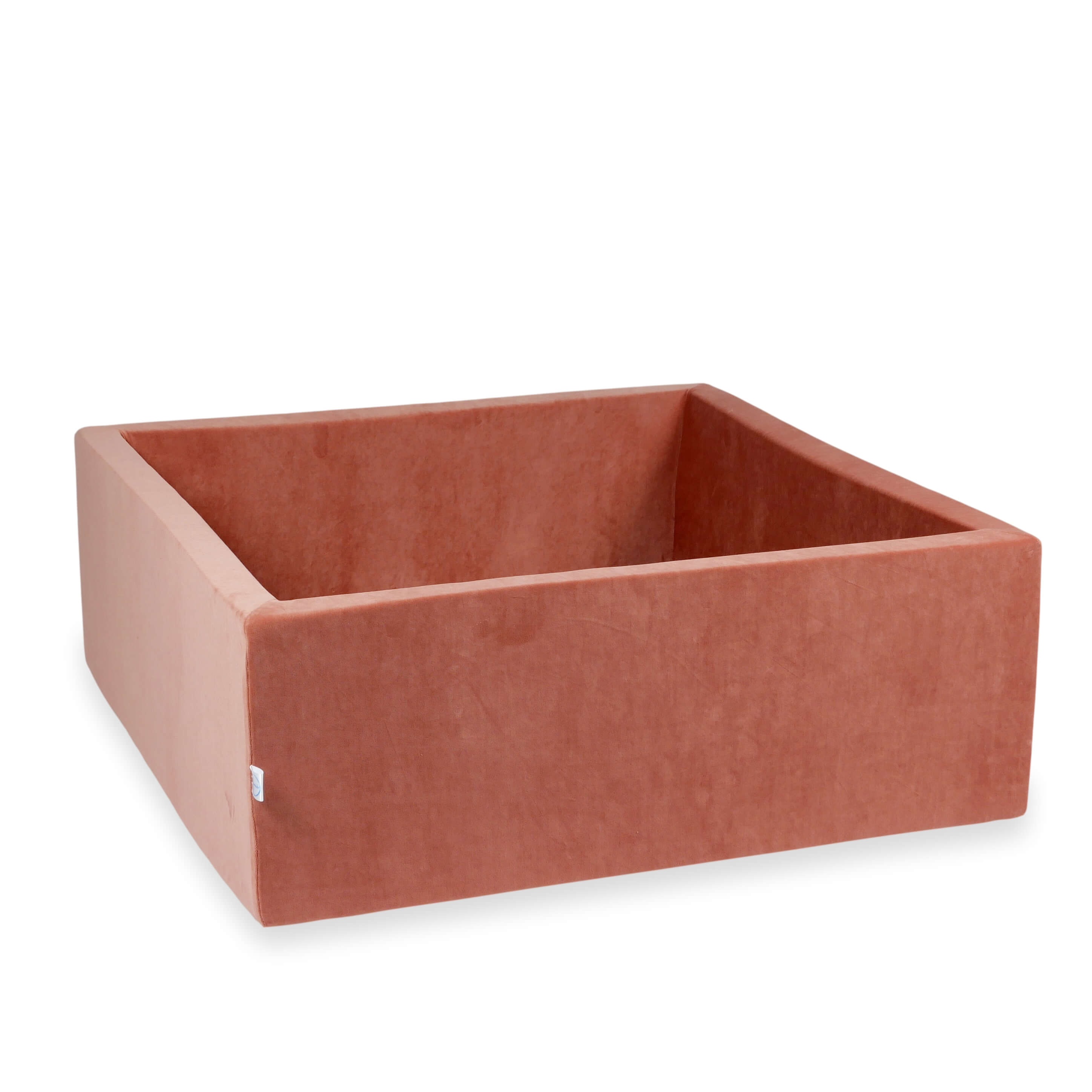 Square ball pit 110 × 110 × 40 cm Velvet Soft without balls