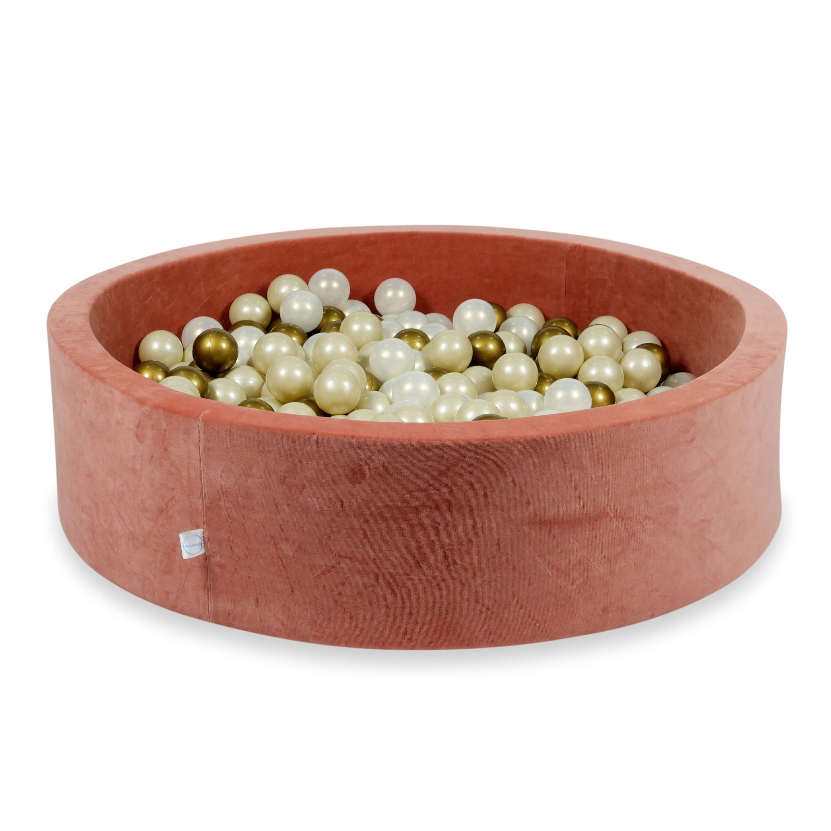 Ball pit with balls 110 × 30 cm Velvet Soft with 400 balls