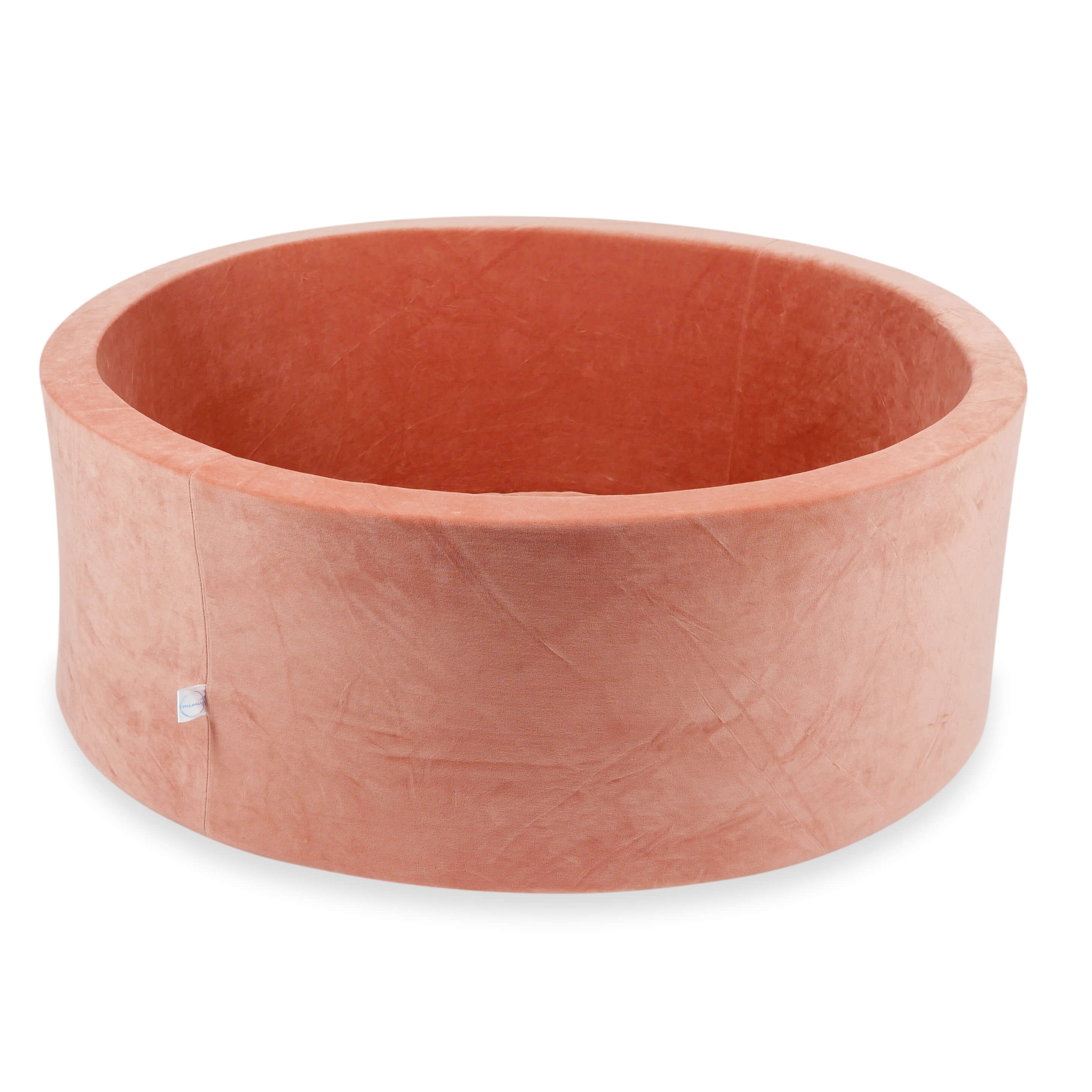 Mimii Bällebad aus Velvet Soft in Canyon Clay – rund, 110 × 40 cm, ohne Bälle
