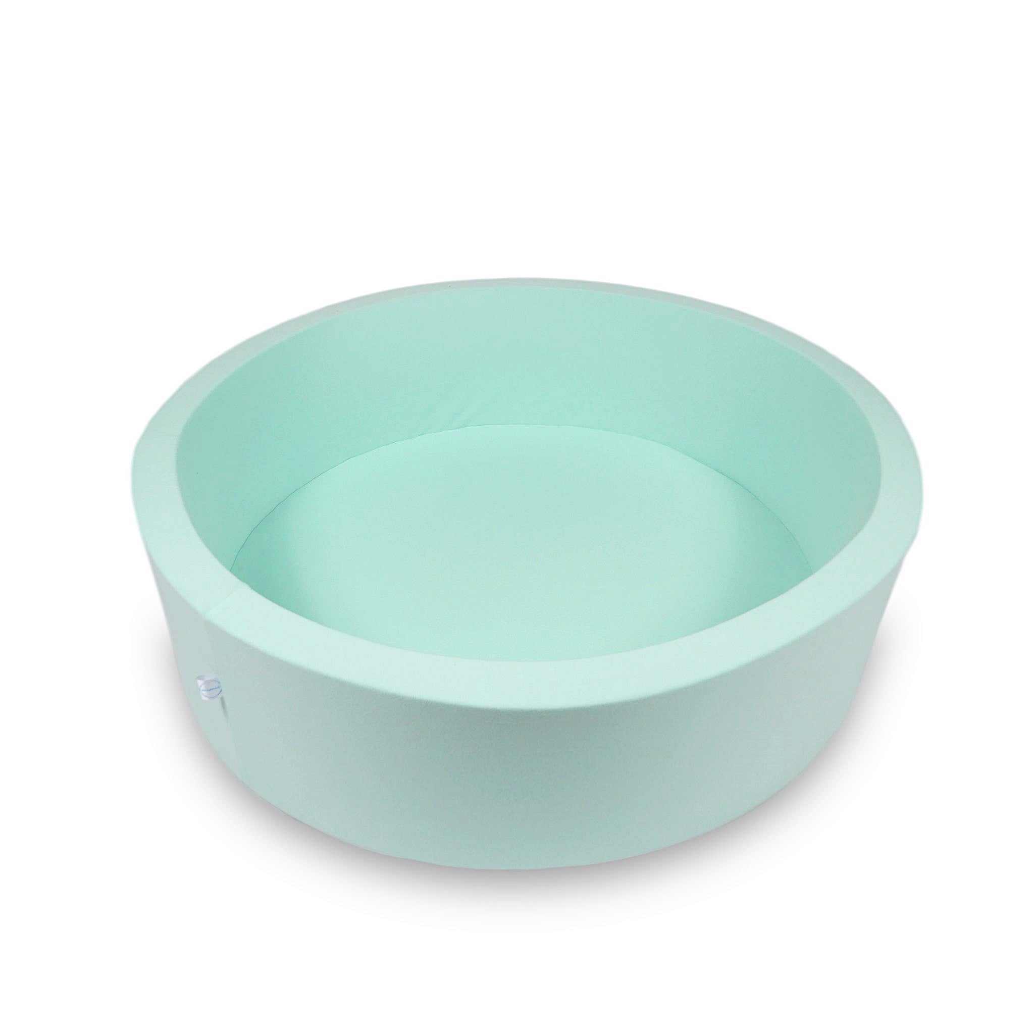 Mimii Bällebad in Mint – rund, 110 × 30 cm, ohne Bälle